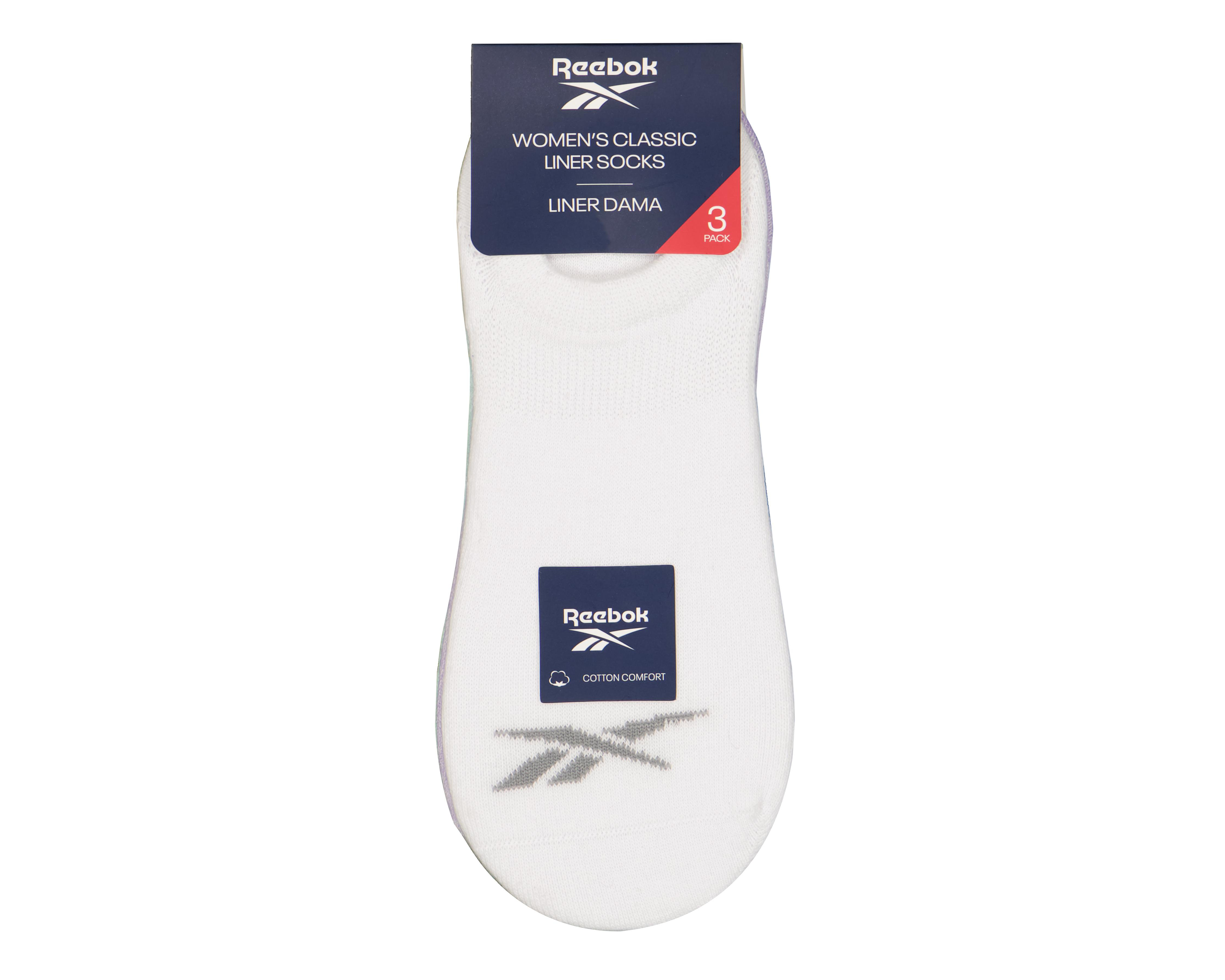 Foto 3 | Calcetas Deportivas Reebok para Mujer 3 Pares