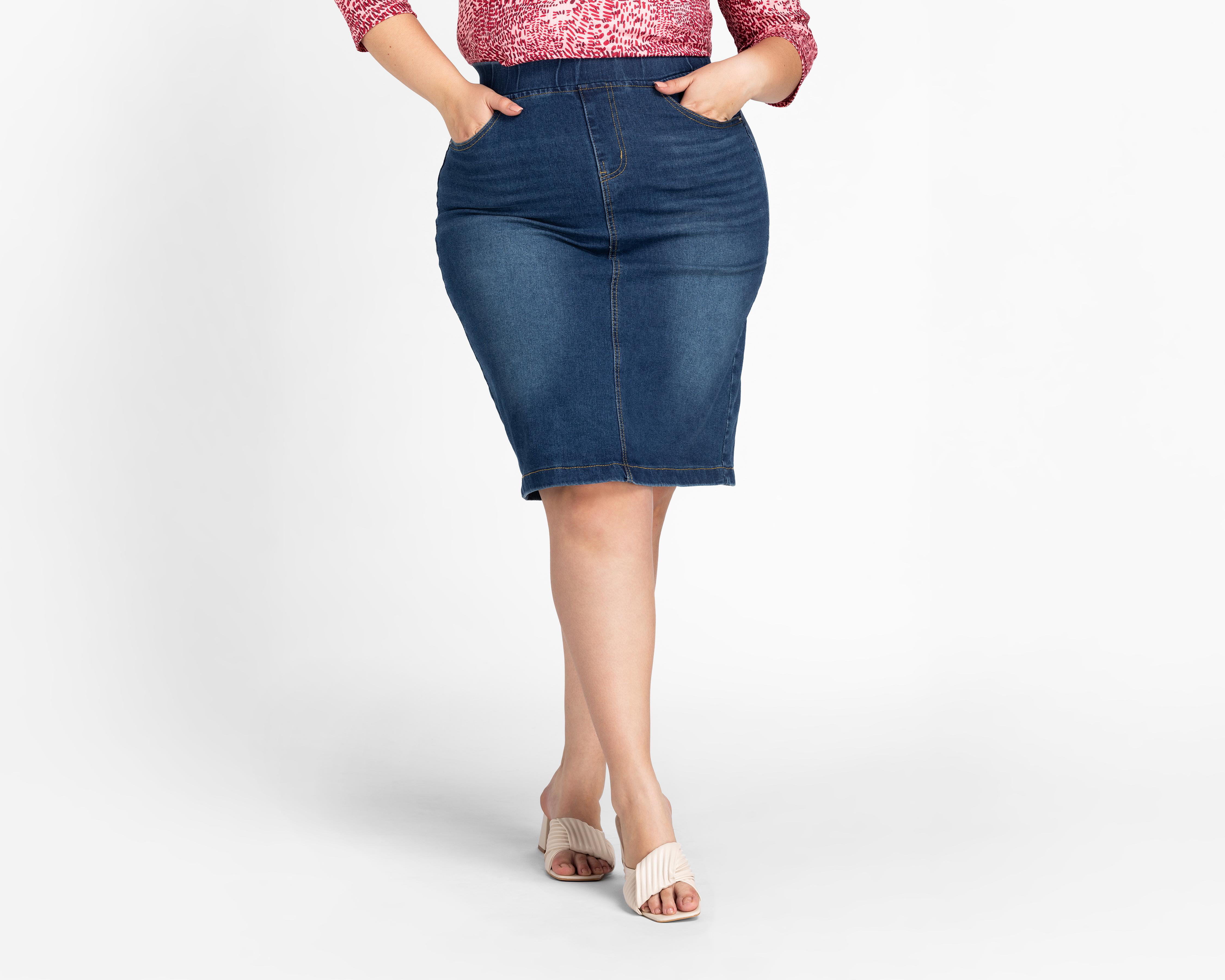 Falda de Mezclilla Lady Sun Azul para Mujer