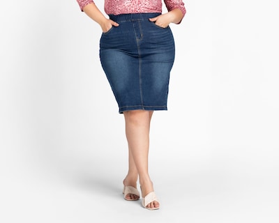 Foto 1 | Falda de Mezclilla Lady Sun Azul para Mujer