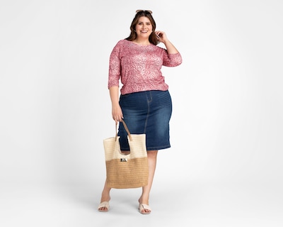 Foto 2 | Falda de Mezclilla Lady Sun Azul para Mujer