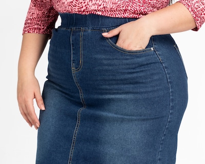 Foto 4 | Falda de Mezclilla Lady Sun Azul para Mujer