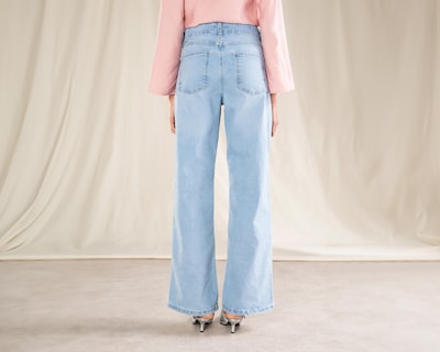 Foto 3 | Jeans Wide Leg Strona para Mujer