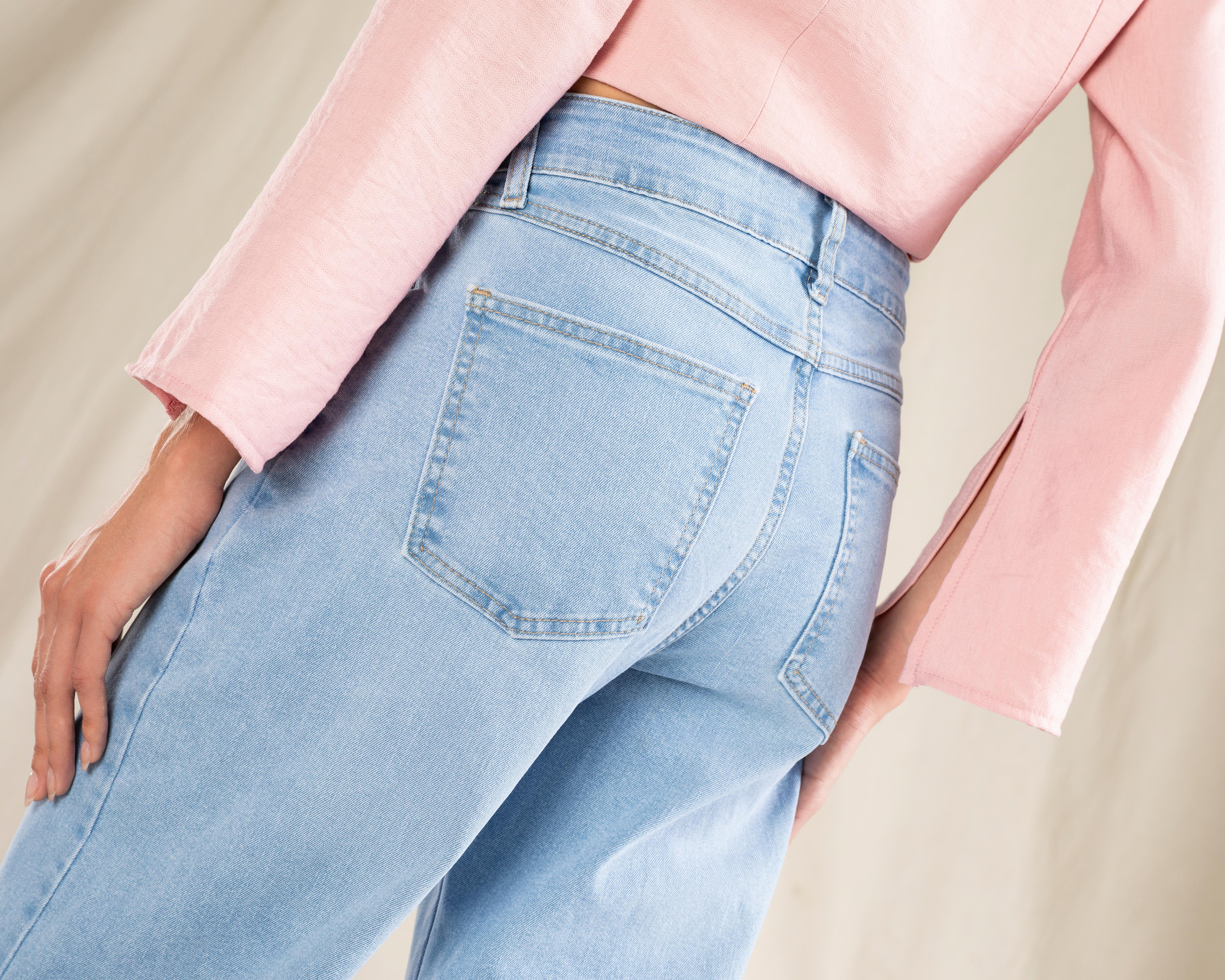 Foto 6 pulgar | Jeans Wide Leg Strona para Mujer