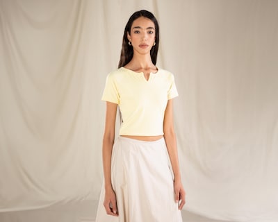 Foto 2 | Blusa Amarilla Strona para Mujer