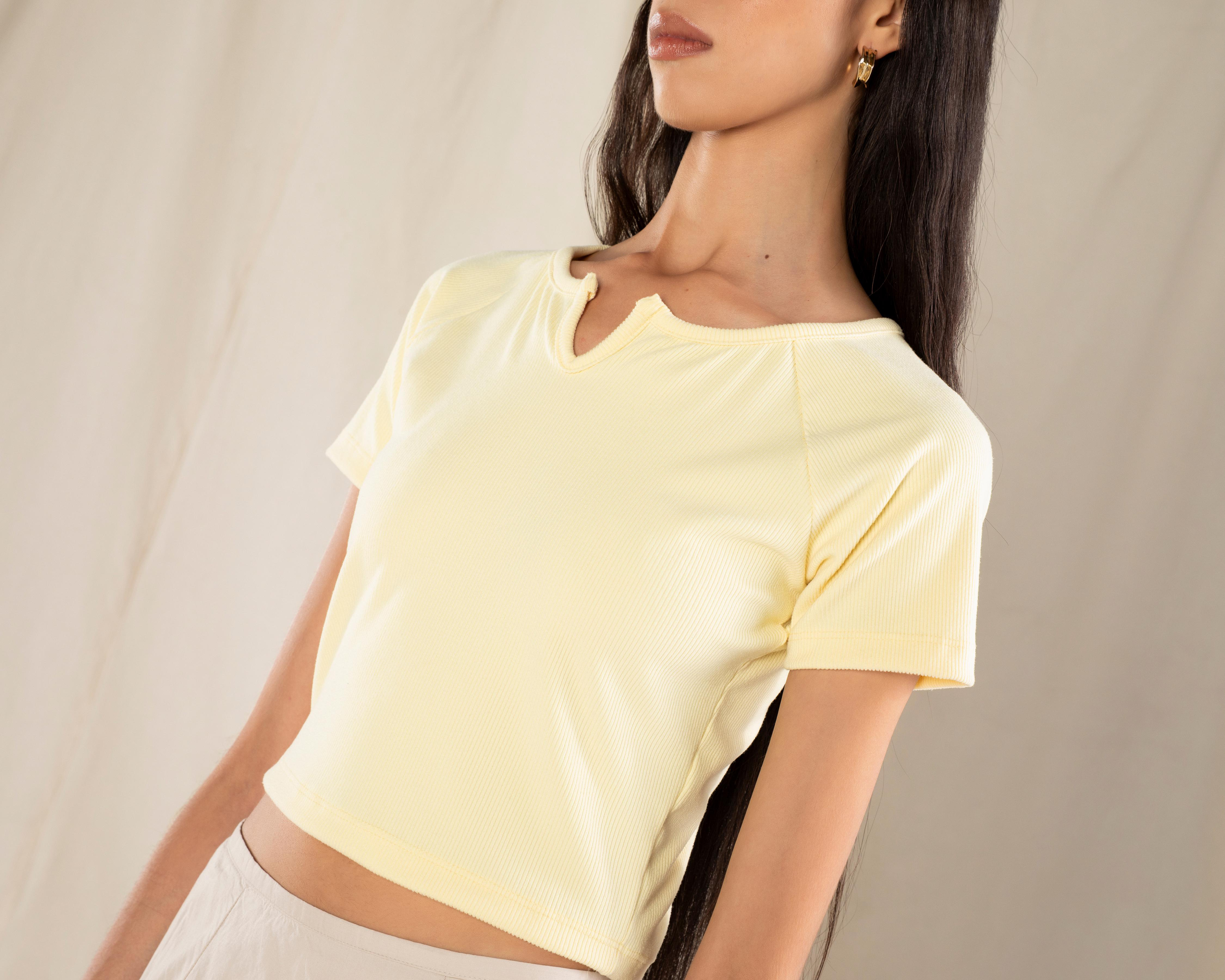 Foto 5 pulgar | Blusa Amarilla Strona para Mujer
