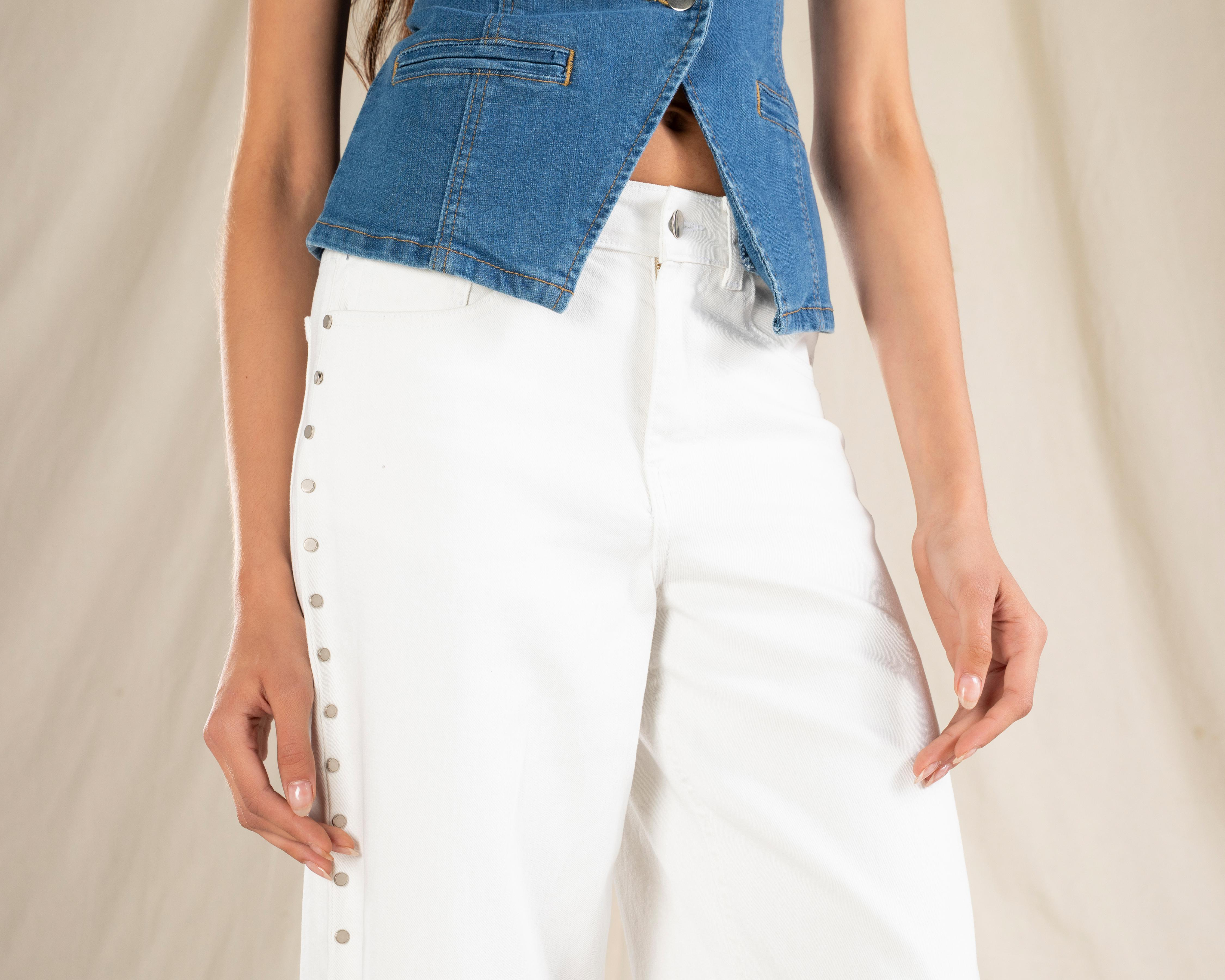 Foto 5 pulgar | Jeans Wide Leg Strona para Mujer