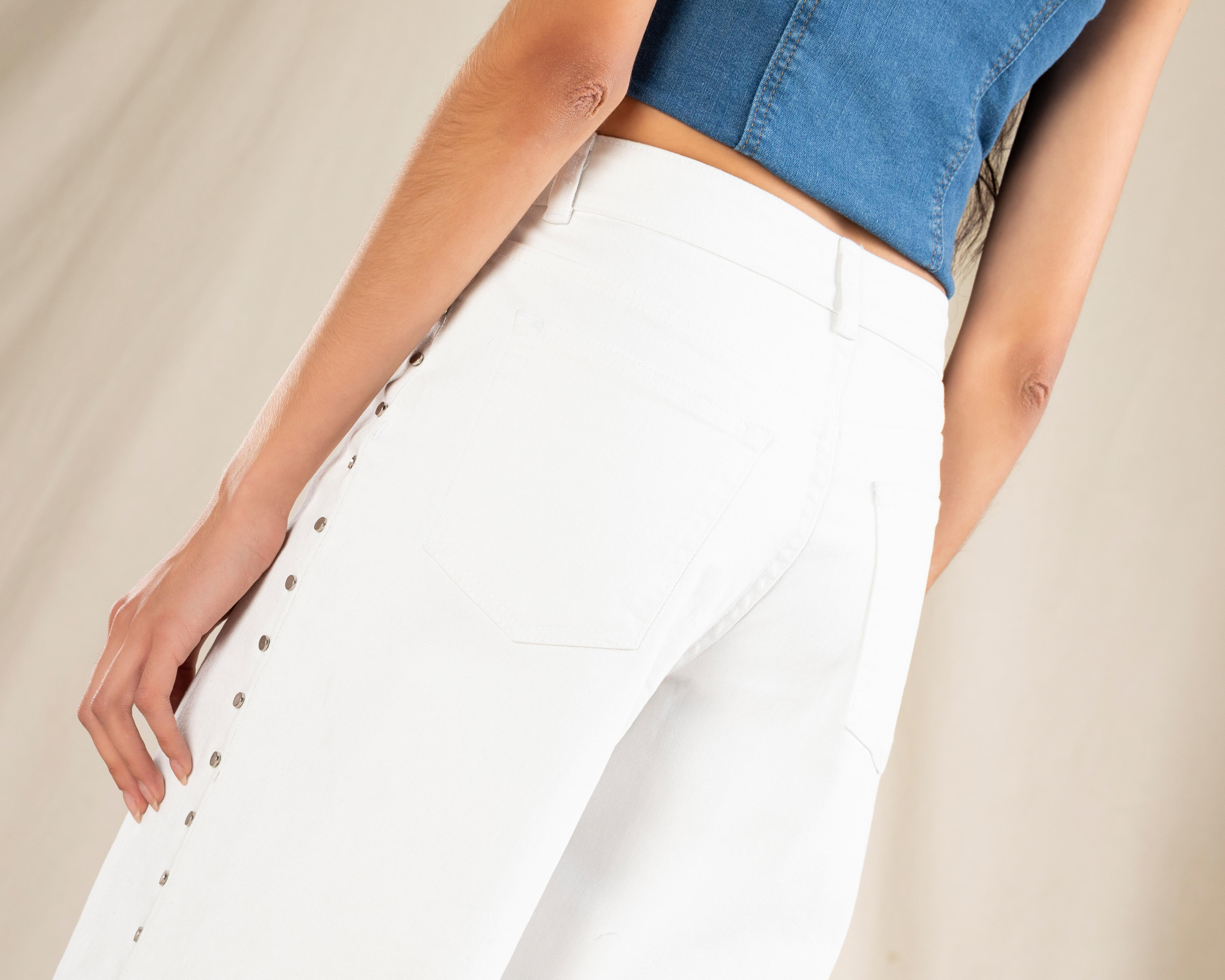 Foto 6 pulgar | Jeans Wide Leg Strona para Mujer