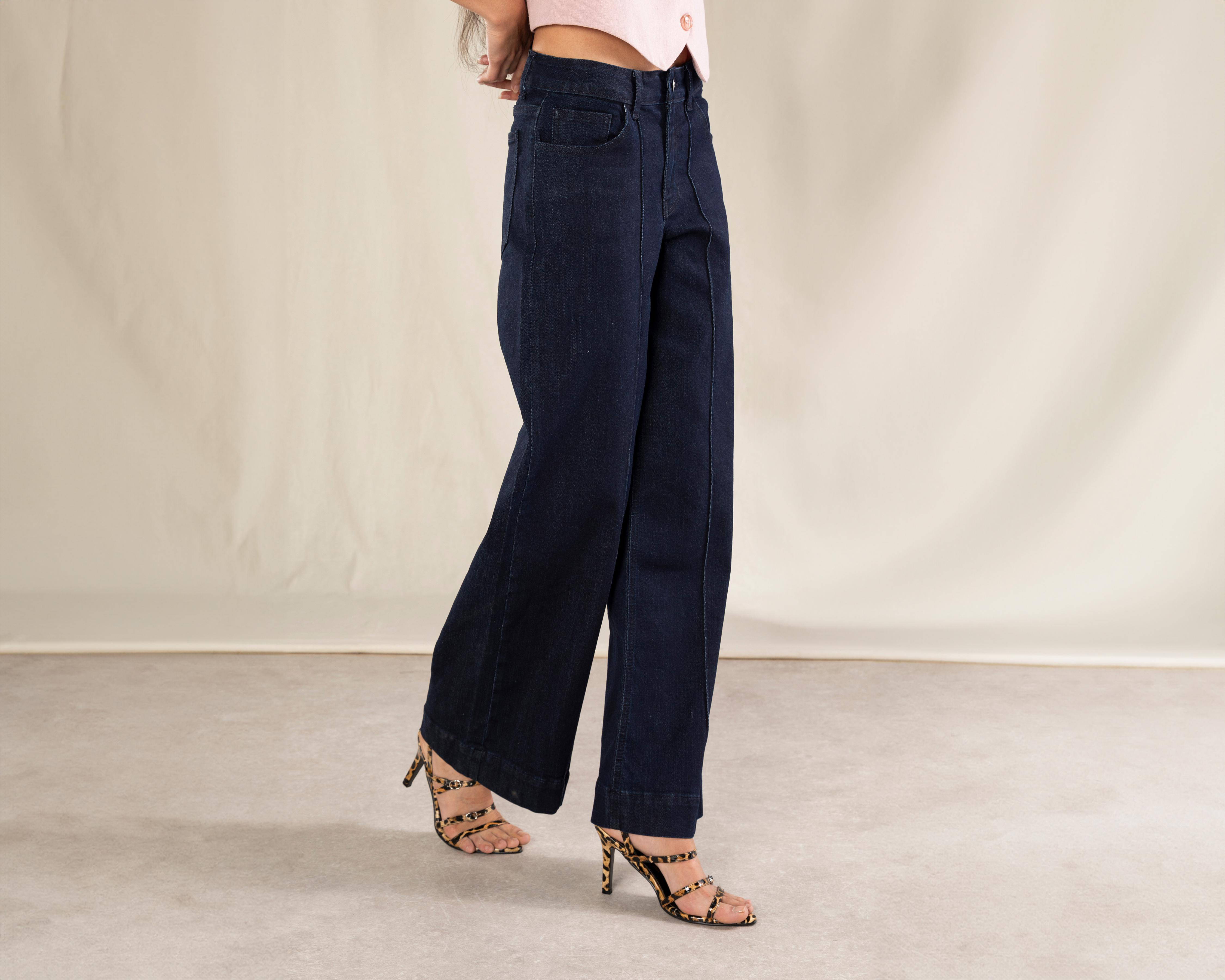 Foto 2 | Jeans Wide Leg Strona para Mujer