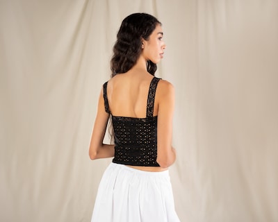 Foto 3 | Blusa con Eyelet Strona para Mujer