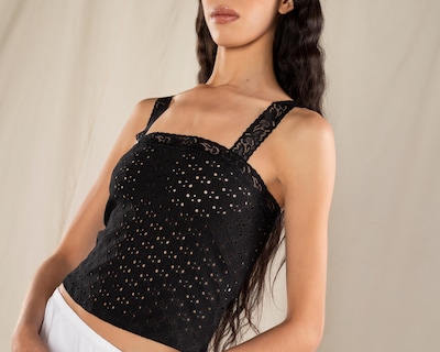 Foto 4 | Blusa con Eyelet Strona para Mujer