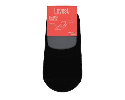 Foto 3 | Calcetas Invisibles Lovest para Mujer 3 Pares