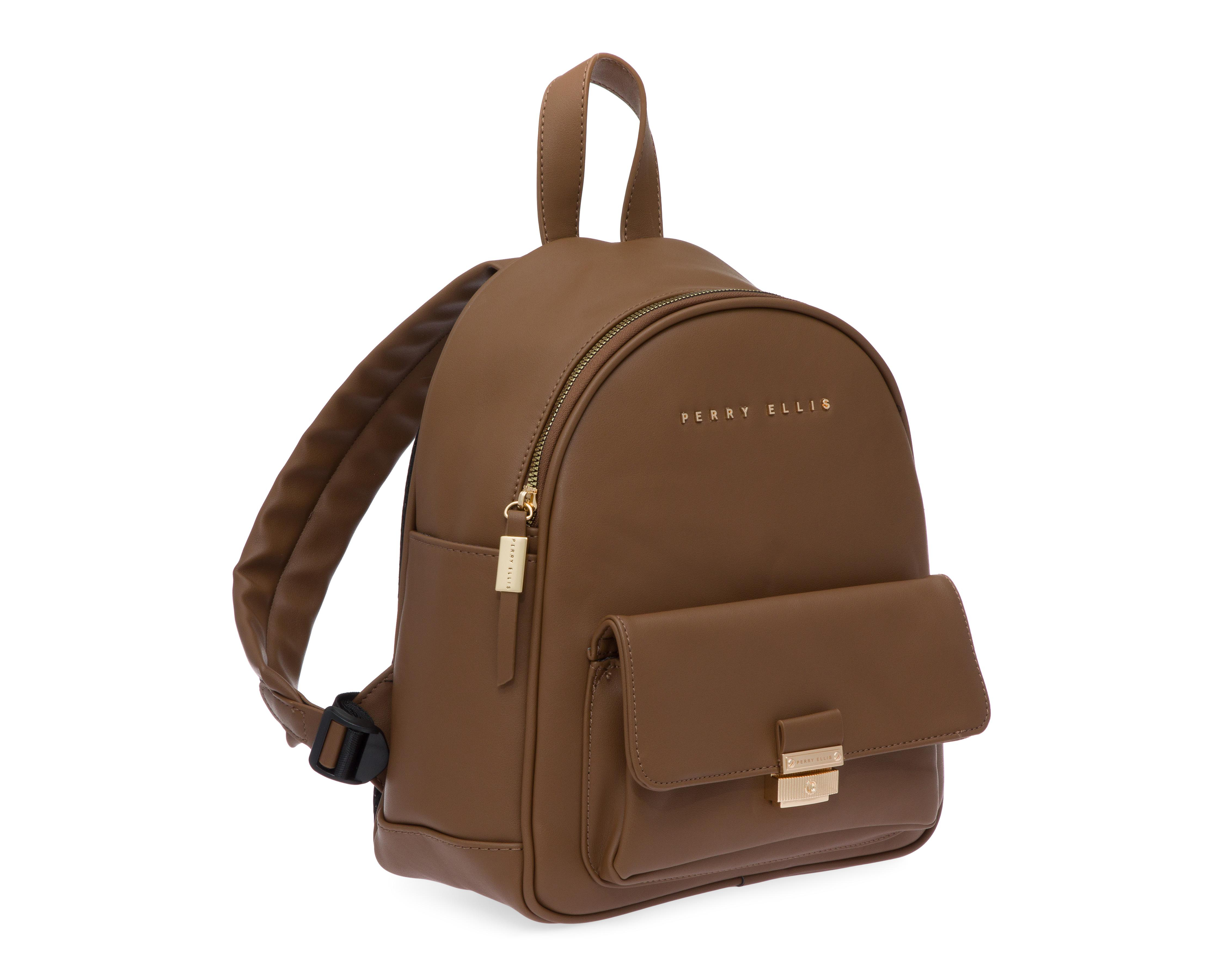 Foto 3 pulgar | Mochila Perry Ellis Café