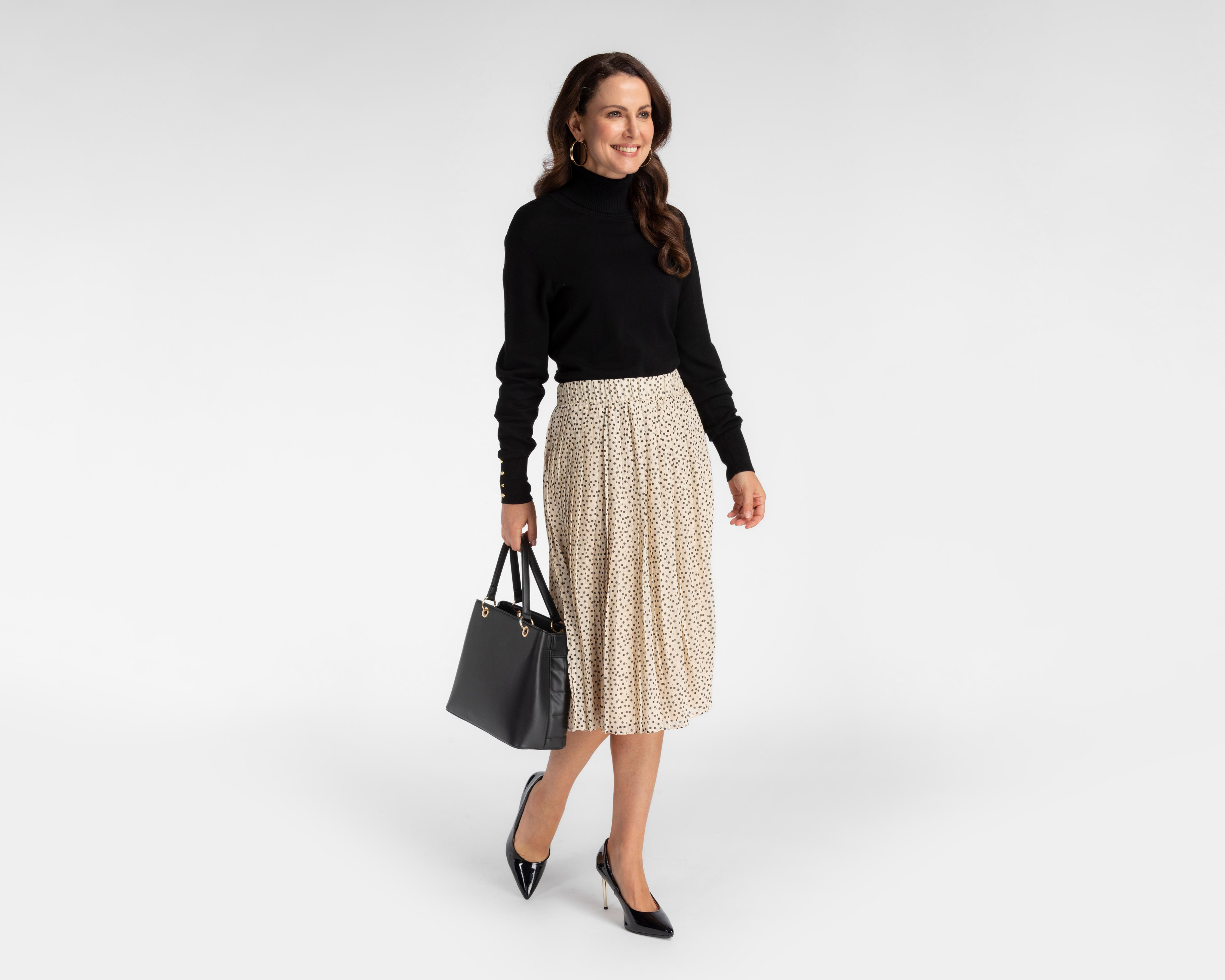 Foto 2 | Falda Midi Lady Sun Plisada para Mujer