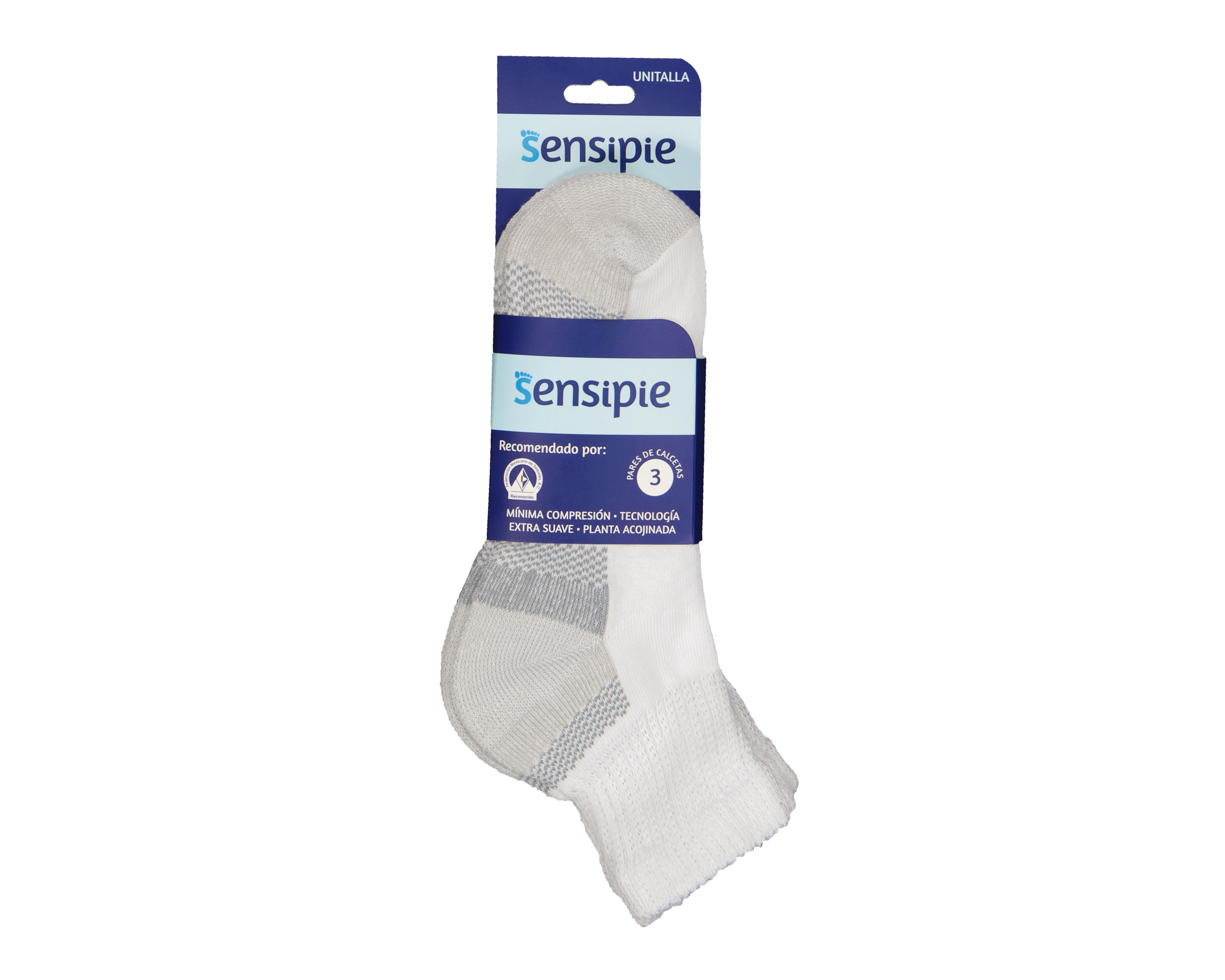Foto 4 pulgar | Calcetines de Mínima Compresión Sensipie para Mujer 3 Pares
