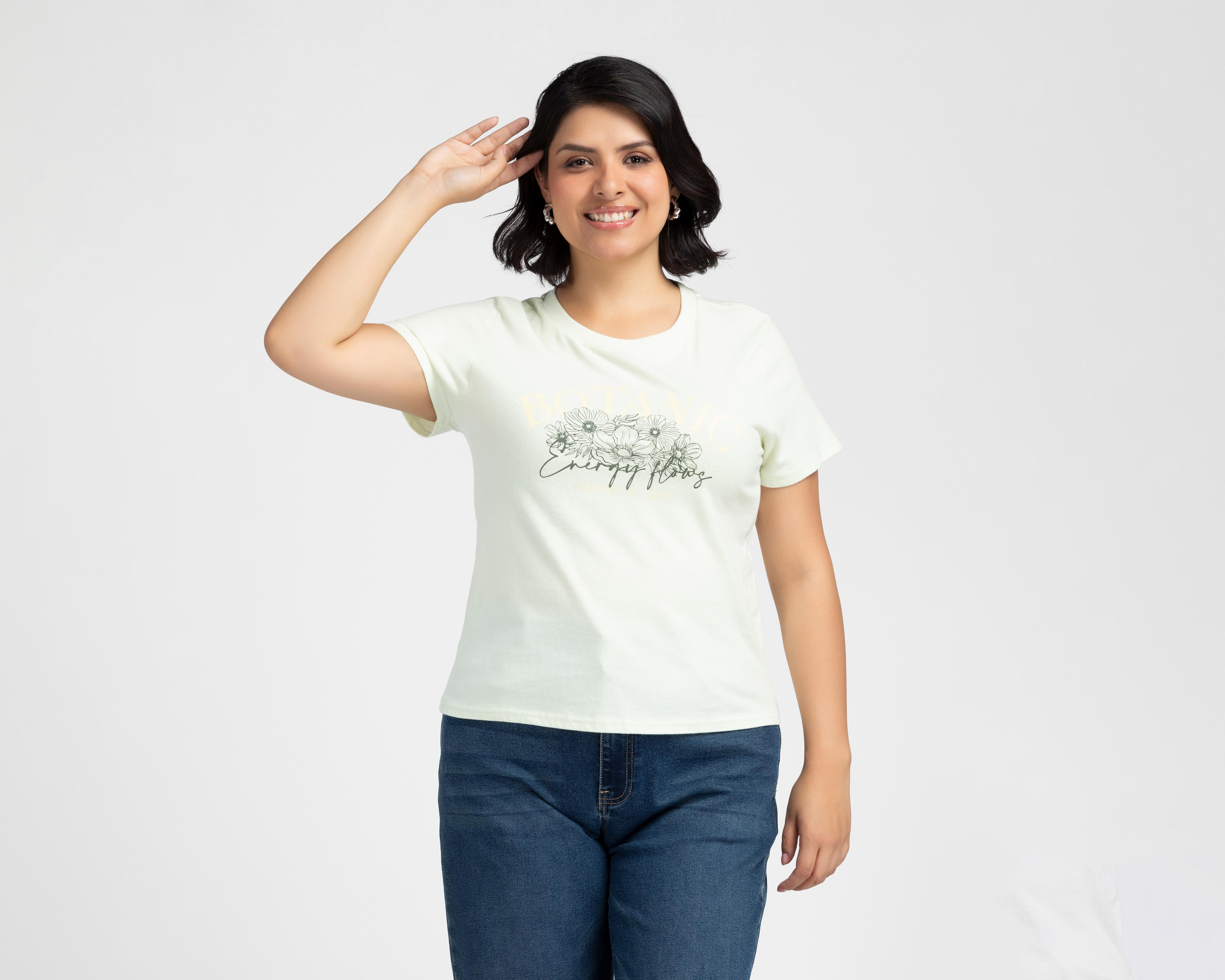 Foto 1 | Playera Manga Corta Refill para Mujer