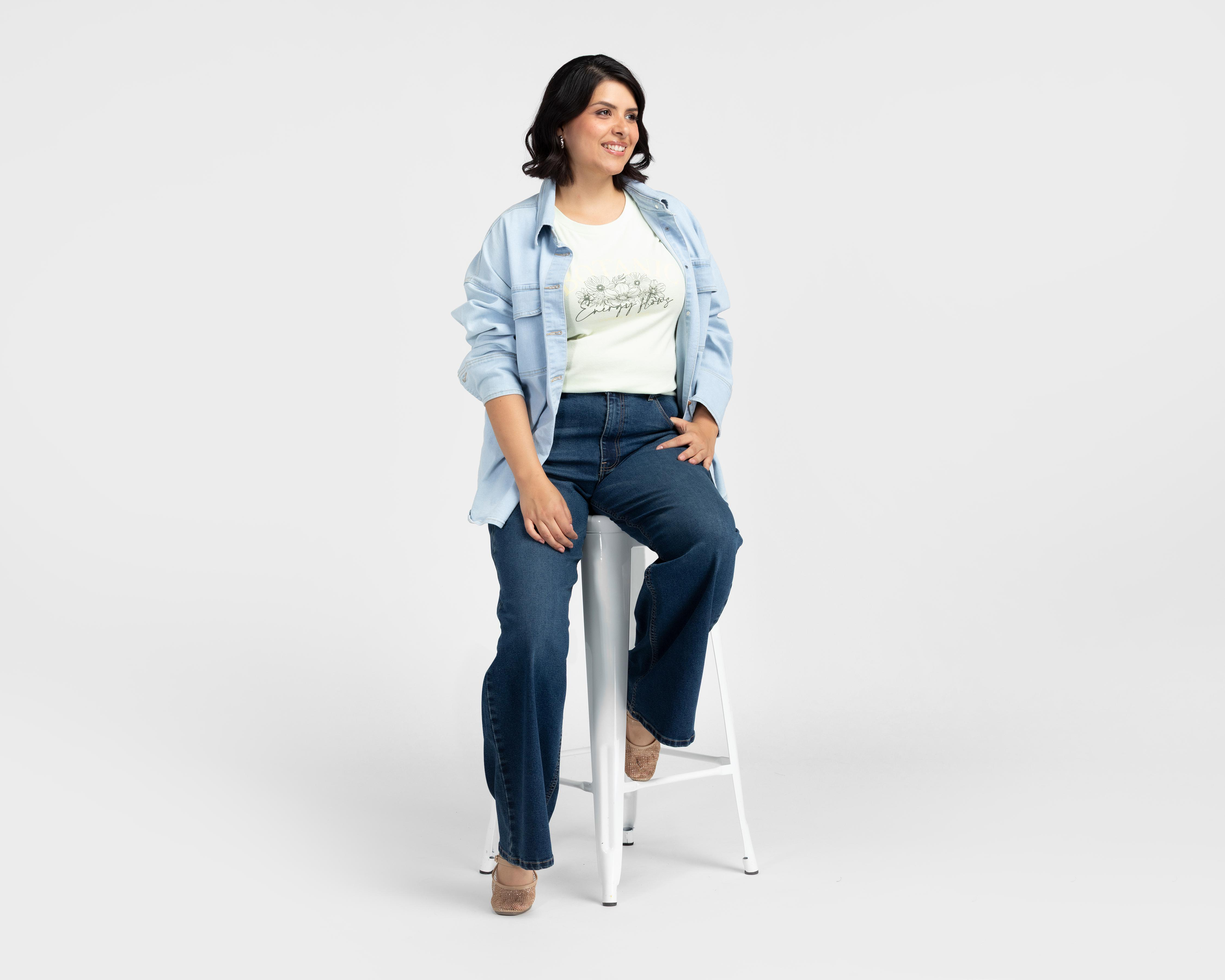 Foto 2 | Playera Manga Corta Refill para Mujer