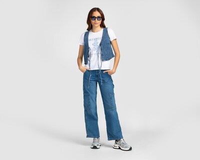 Foto 2 | Playera Blanca Refill para Mujer