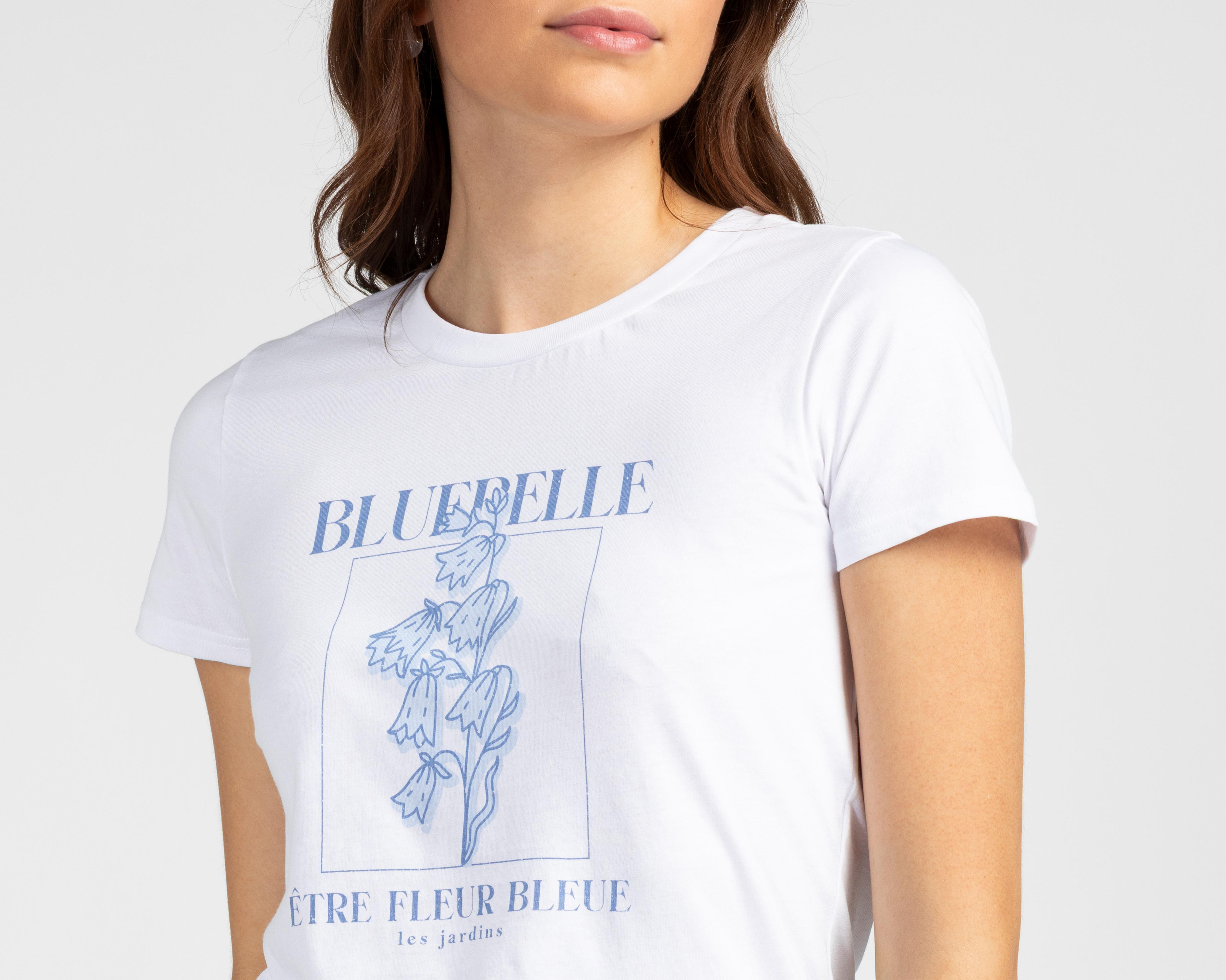 Foto 5 pulgar | Playera Blanca Refill para Mujer