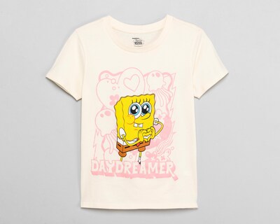Foto 1 | Playera Bob Esponja Estampada para Mujer