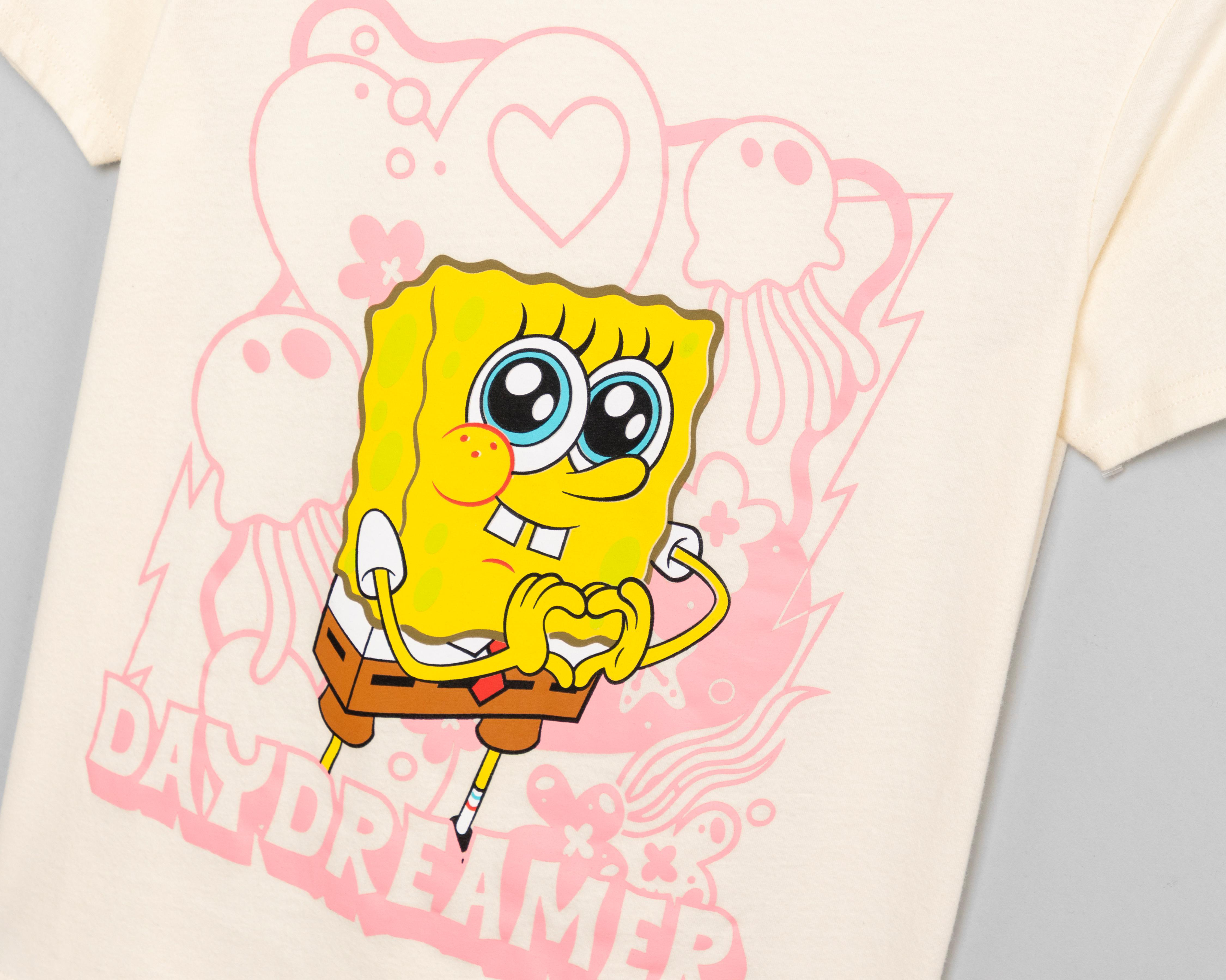 Foto 4 pulgar | Playera Bob Esponja Estampada para Mujer