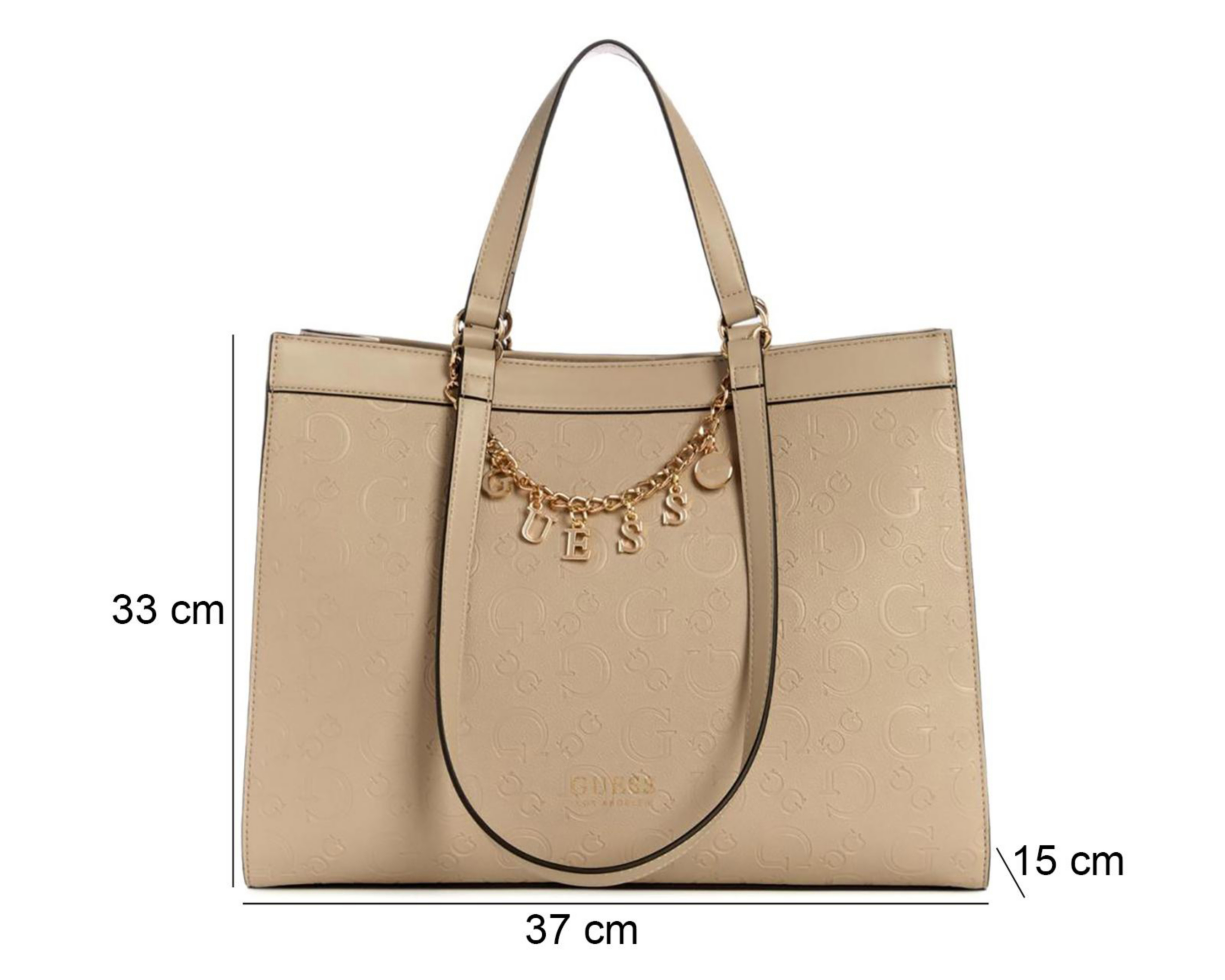 Foto 5 pulgar | Bolsa de Hombro Guess Amarantha con Colgante