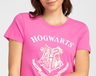 Foto 3 | Playera Cuello Redondo Harry Potter para Mujer