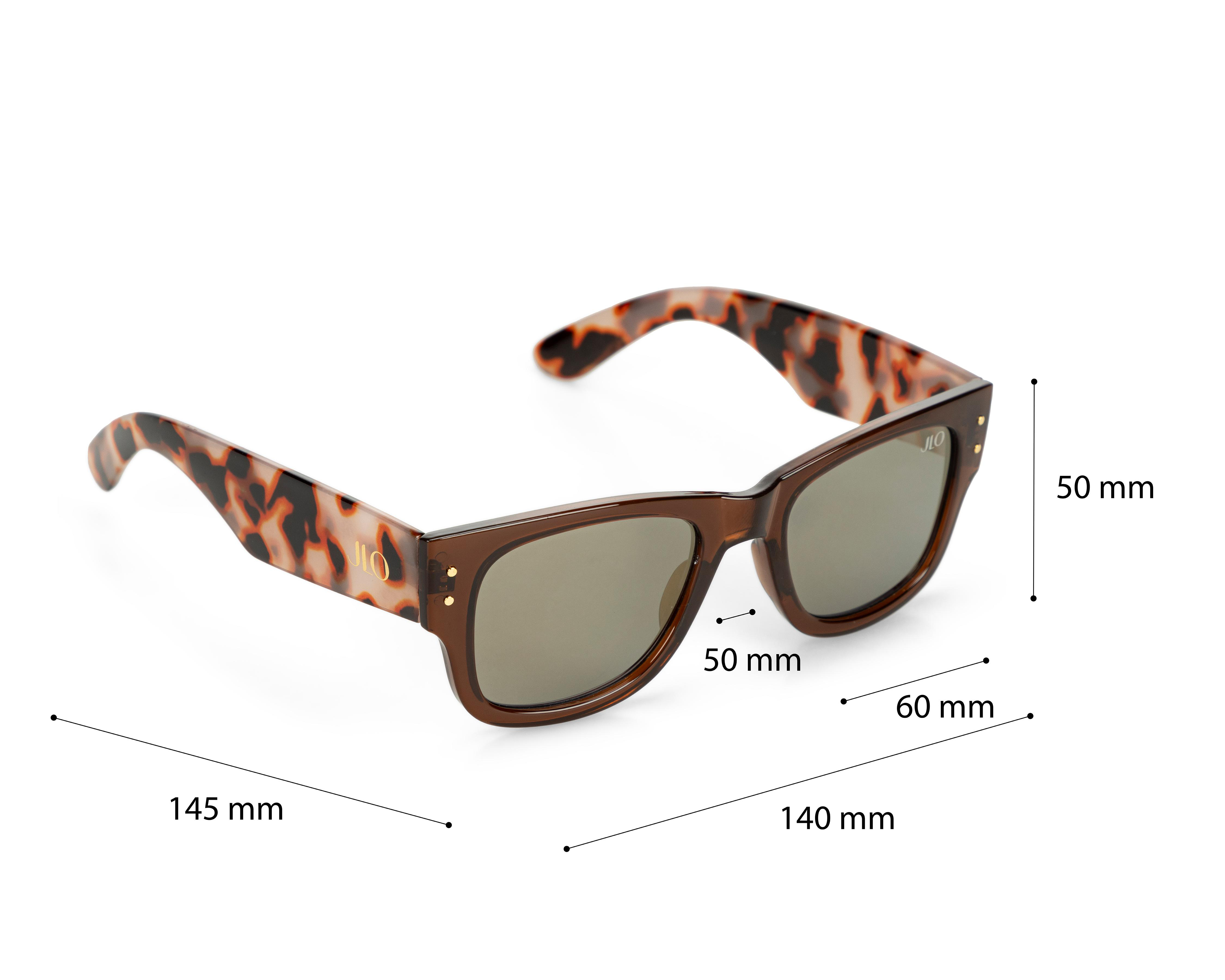 Foto 6 pulgar | Lentes de Sol para Mujer Jennifer Lopez Wayfarer Cafés