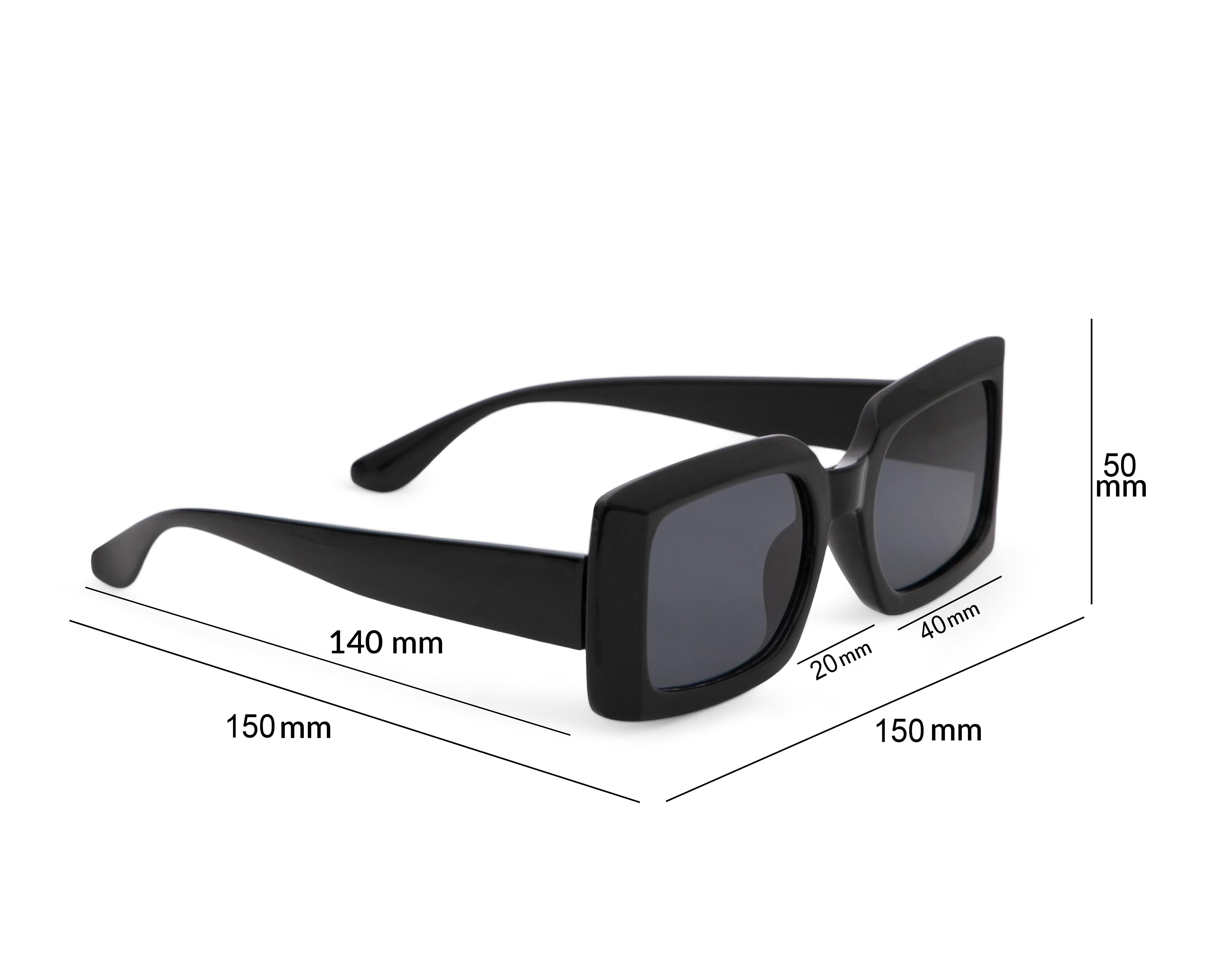 Foto 5 | Lentes de Sol para Mujer Thinner Cuadrados Negros
