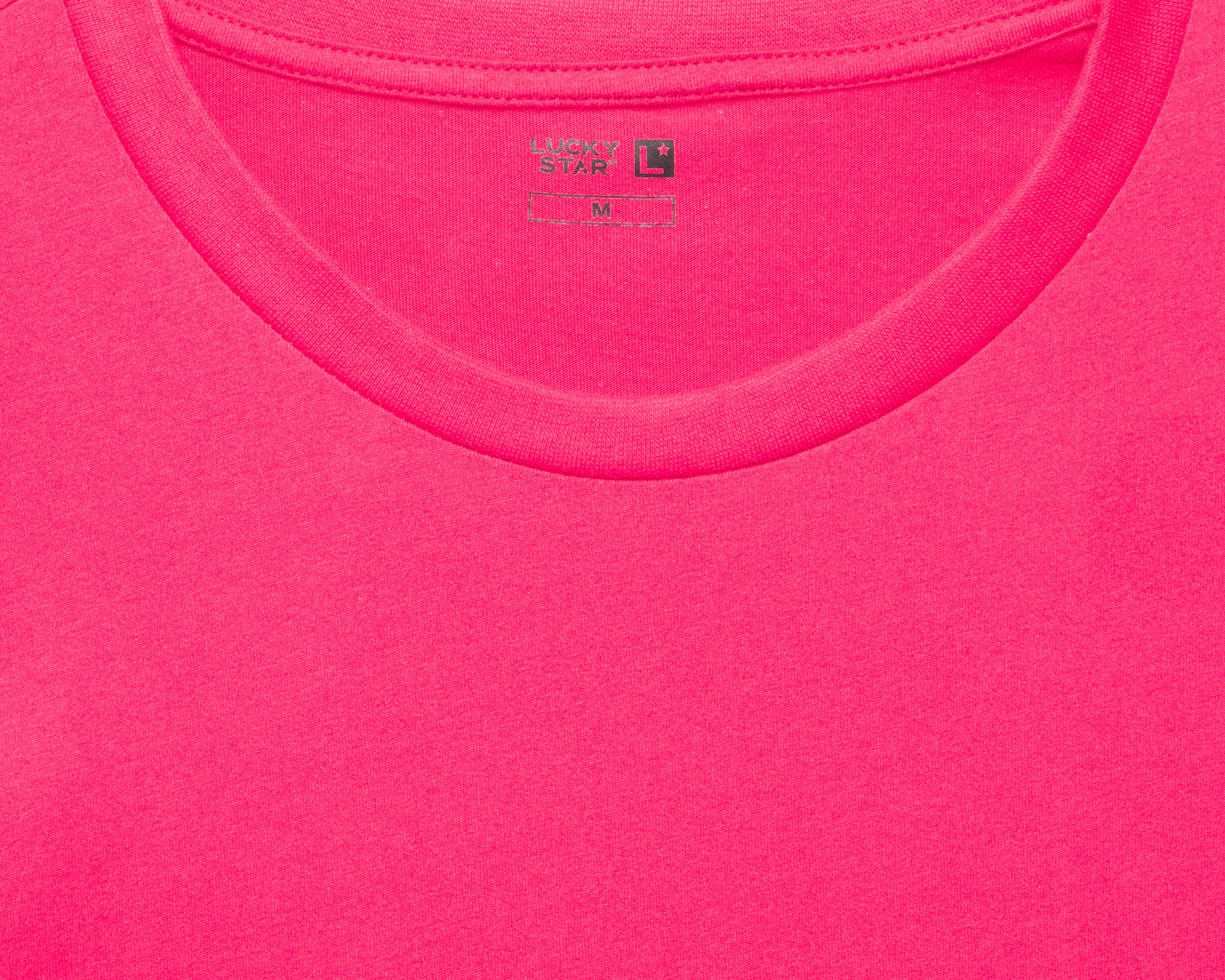 Foto 4 pulgar | Playera Rosa Lucky Star para Mujer
