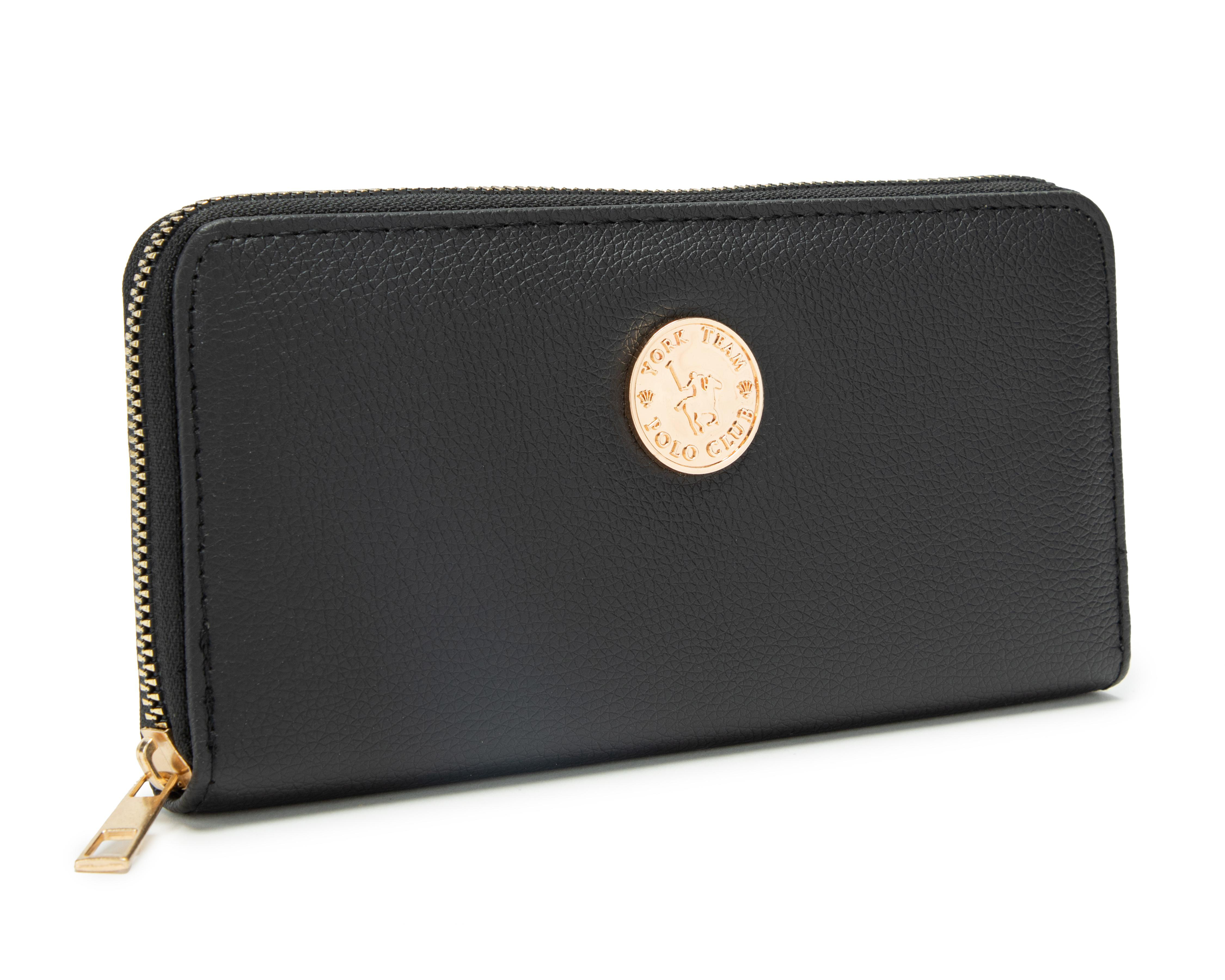 Foto 6 | Cartera para Mujer York Team Polo Club Negra 3 Piezas