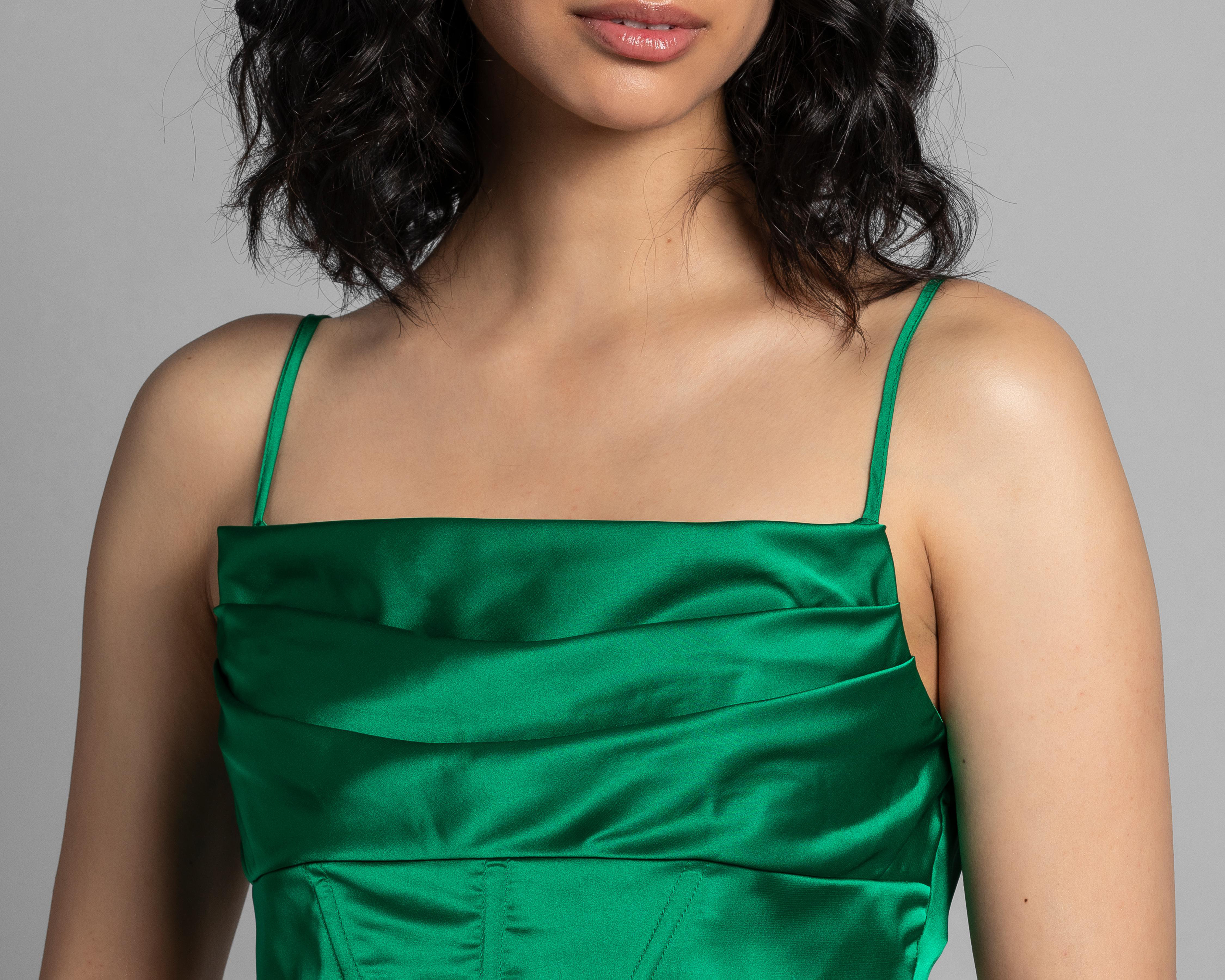 Foto 4 | Crop Top Thinner de Tirantes con Cuello Drapeado