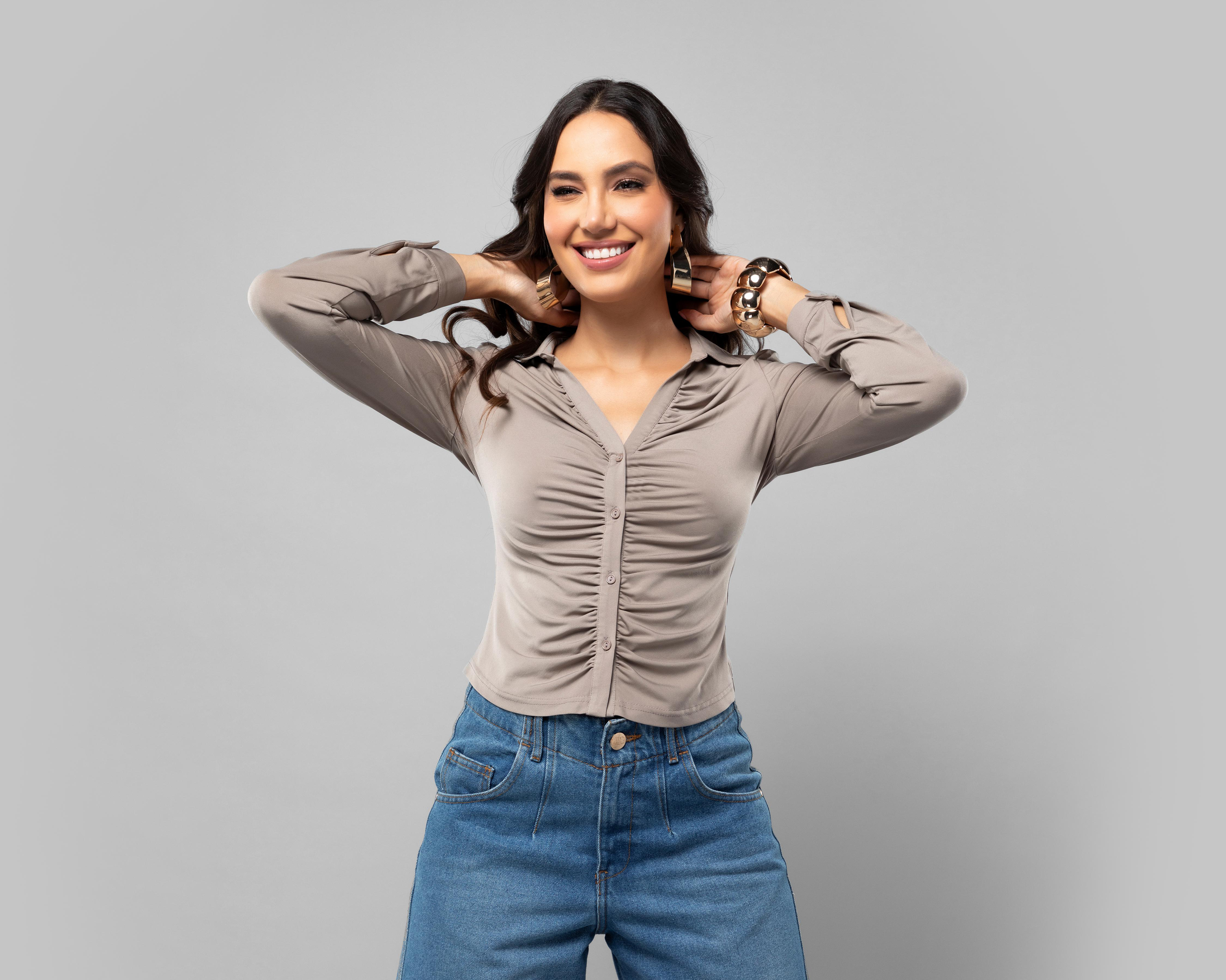 Blusa Café Jennifer Lopez para Mujer