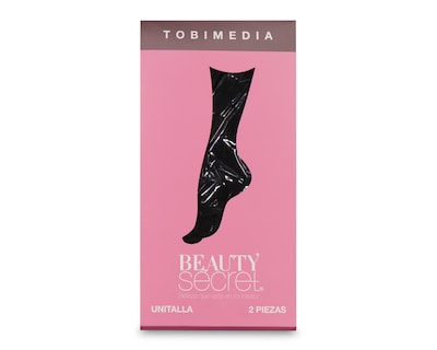 Foto 3 | Tobimedias Negras Beauty Secret de Puntos 2 Pares