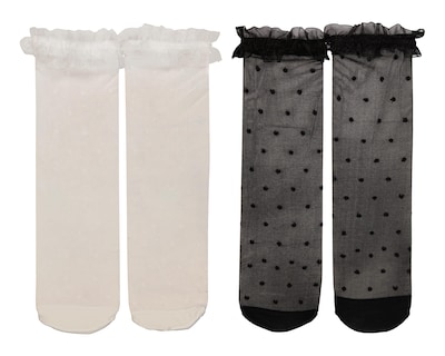 Foto 1 | Tobimedias Negras Beauty Secret de Puntos 2 Pares