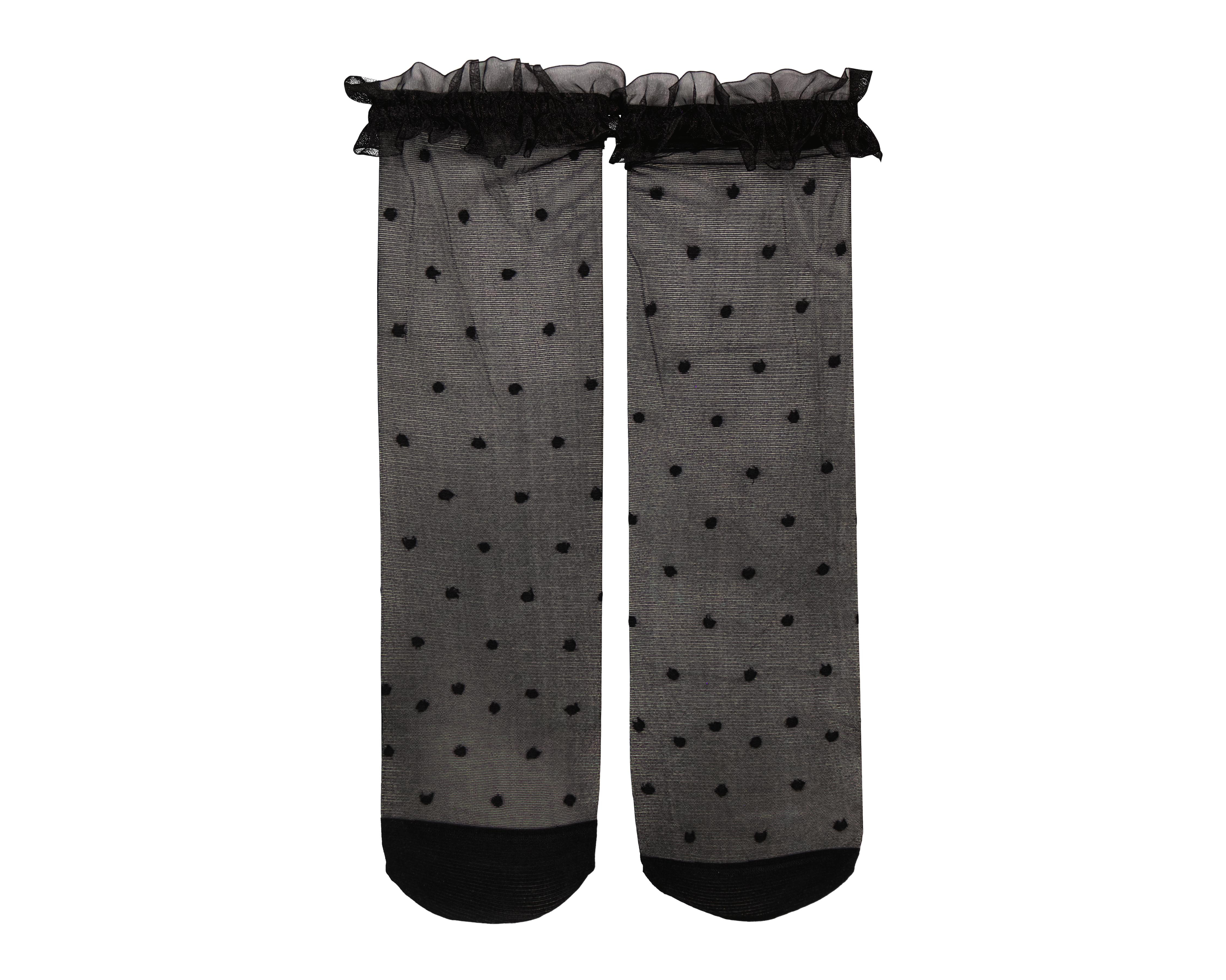 Foto 5 pulgar | Tobimedias Negras Beauty Secret de Puntos 2 Pares