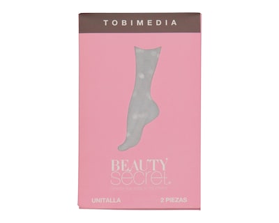 Foto 5 | Tobimedias Negras Beauty Secret de Puntos 2 Pares