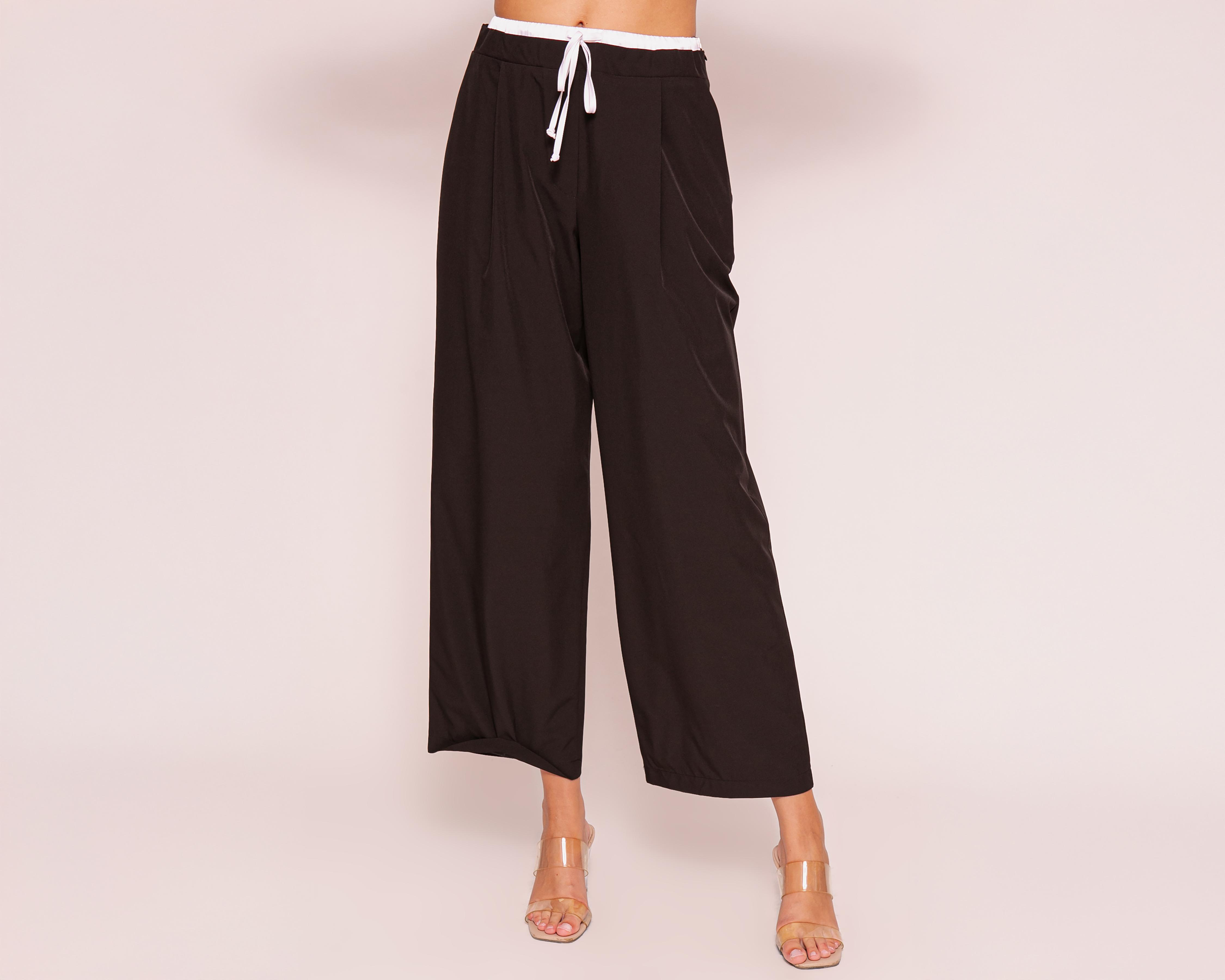 Pantalón Ancho Strona Tinto para Mujer $349