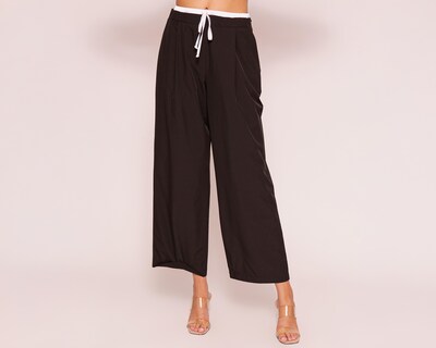 Foto 1 | Pantalón Ancho Strona Tinto para Mujer