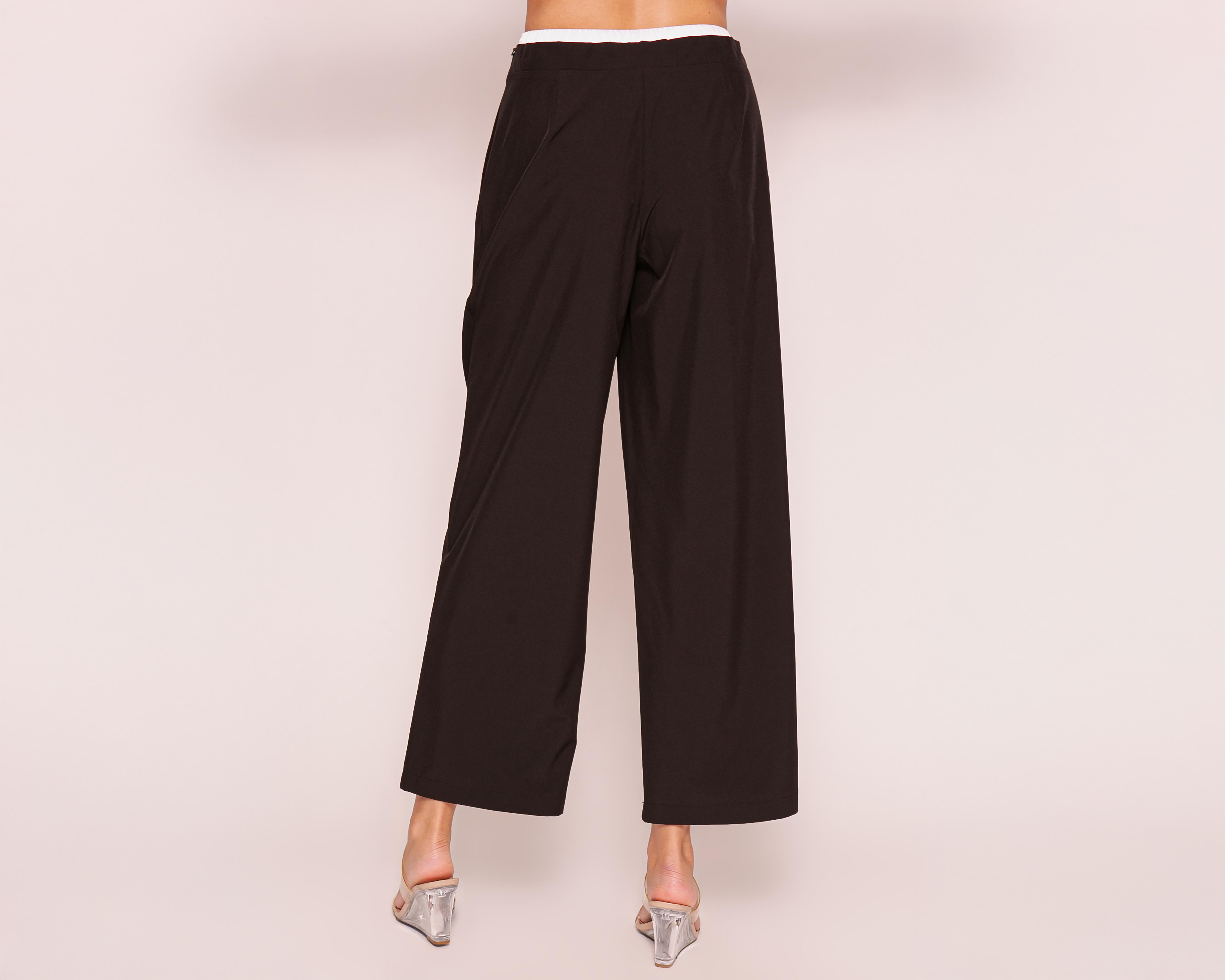 Foto 4 | Pantalón Ancho Strona Tinto para Mujer