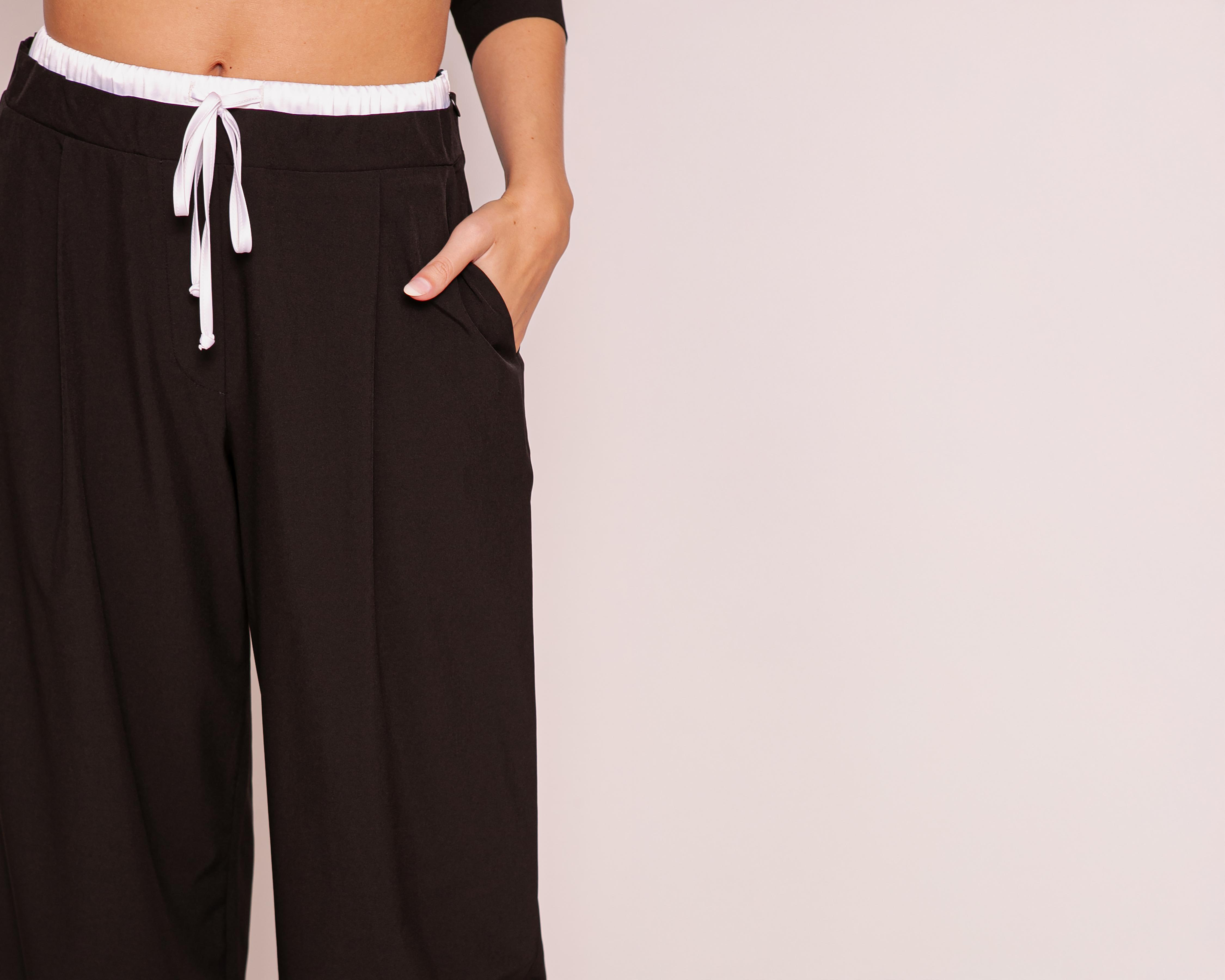 Foto 5 | Pantalón Ancho Strona Tinto para Mujer