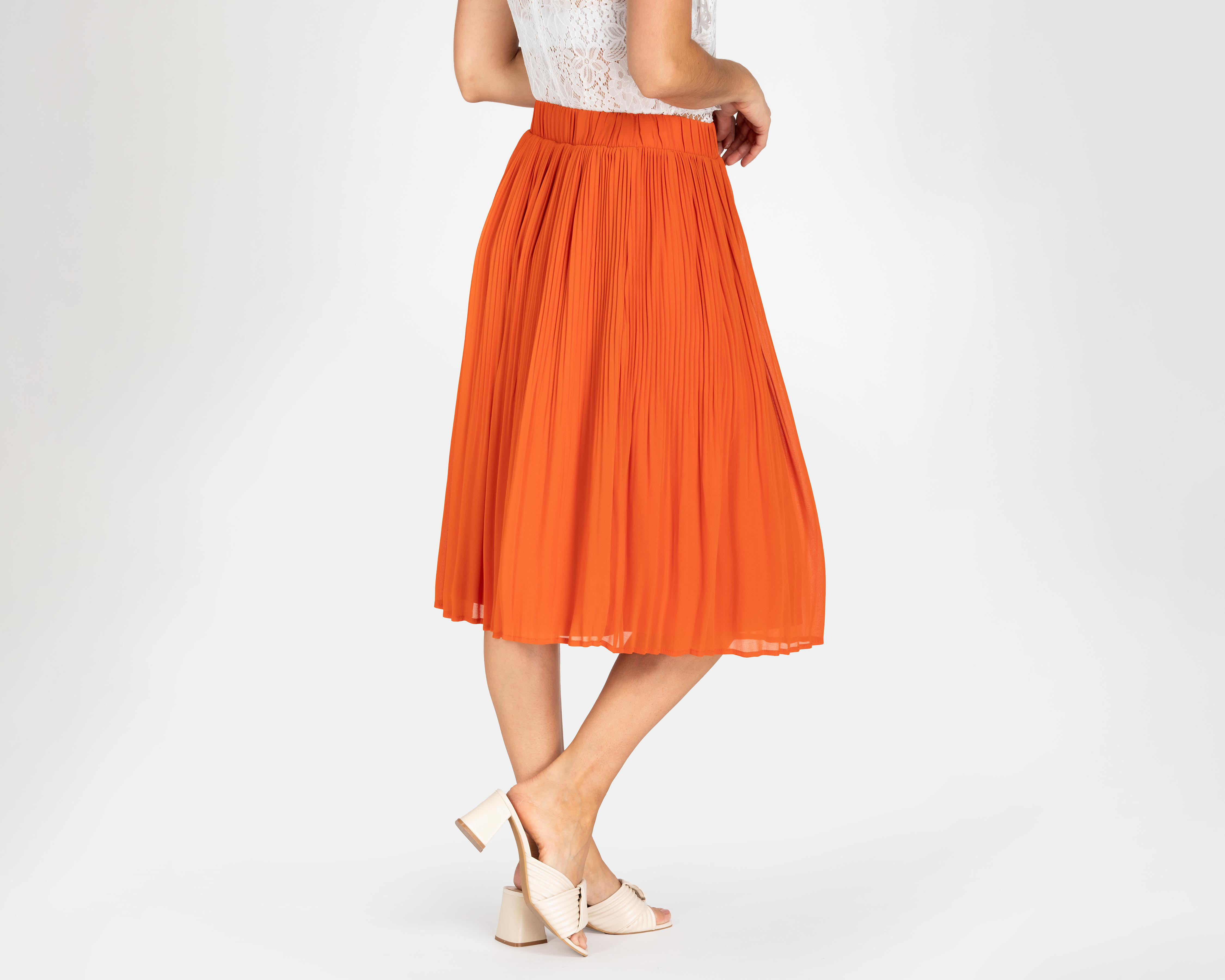Foto 4 pulgar | Falda Midi Lady Sun Roja para Mujer