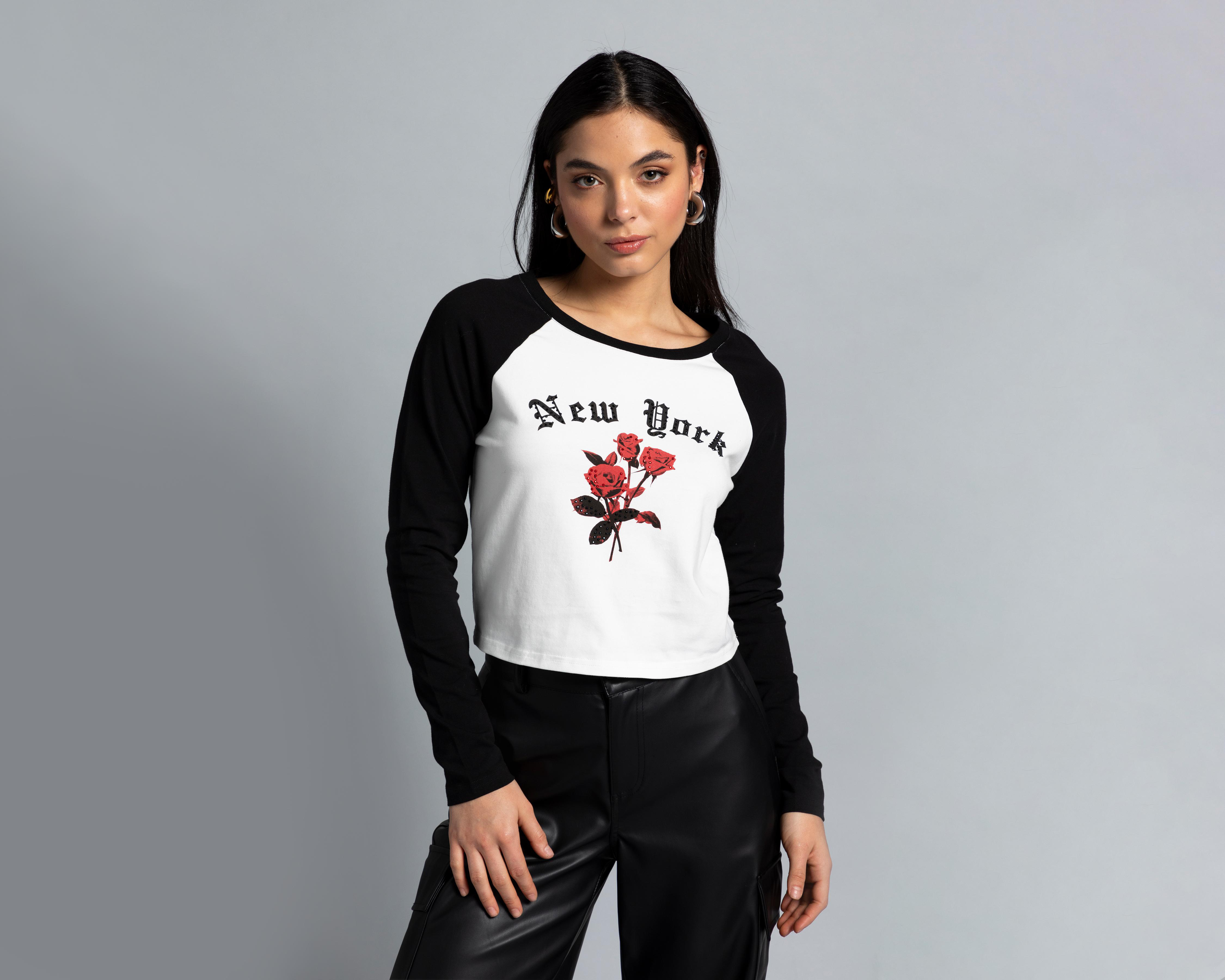 Foto 2 pulgar | Playera Thinner Manga Larga para Mujer