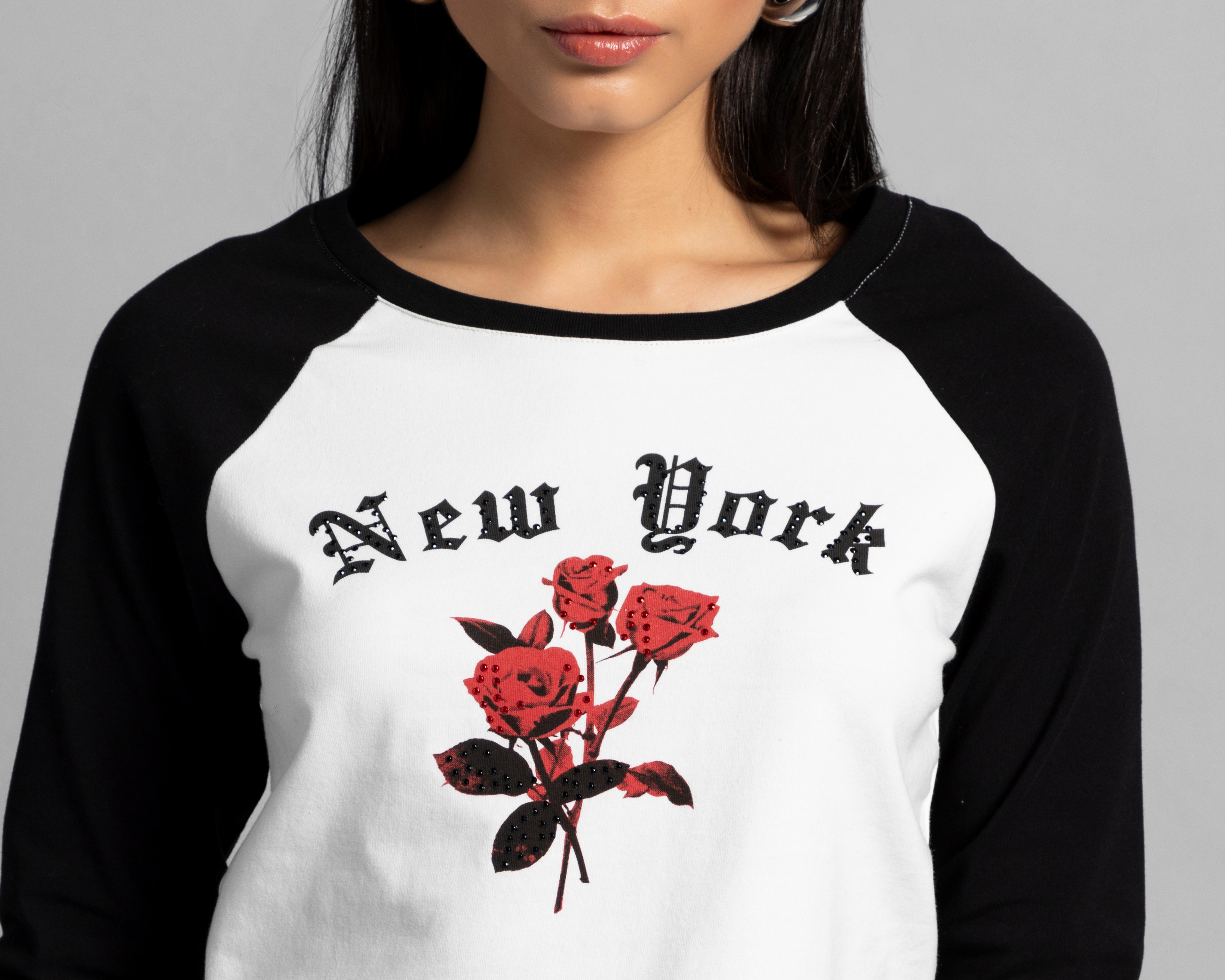 Foto 4 | Playera Thinner Manga Larga para Mujer