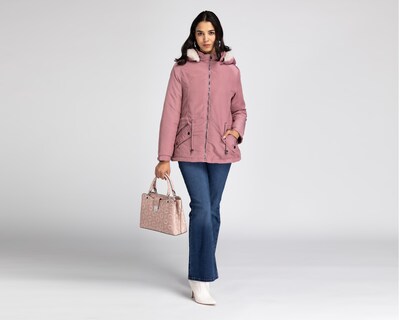 Foto 2 | Chamarra Ann Miller Rosa con Capucha