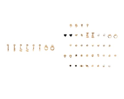 Foto 5 | Aretes Thinner Dorados 24 Pares