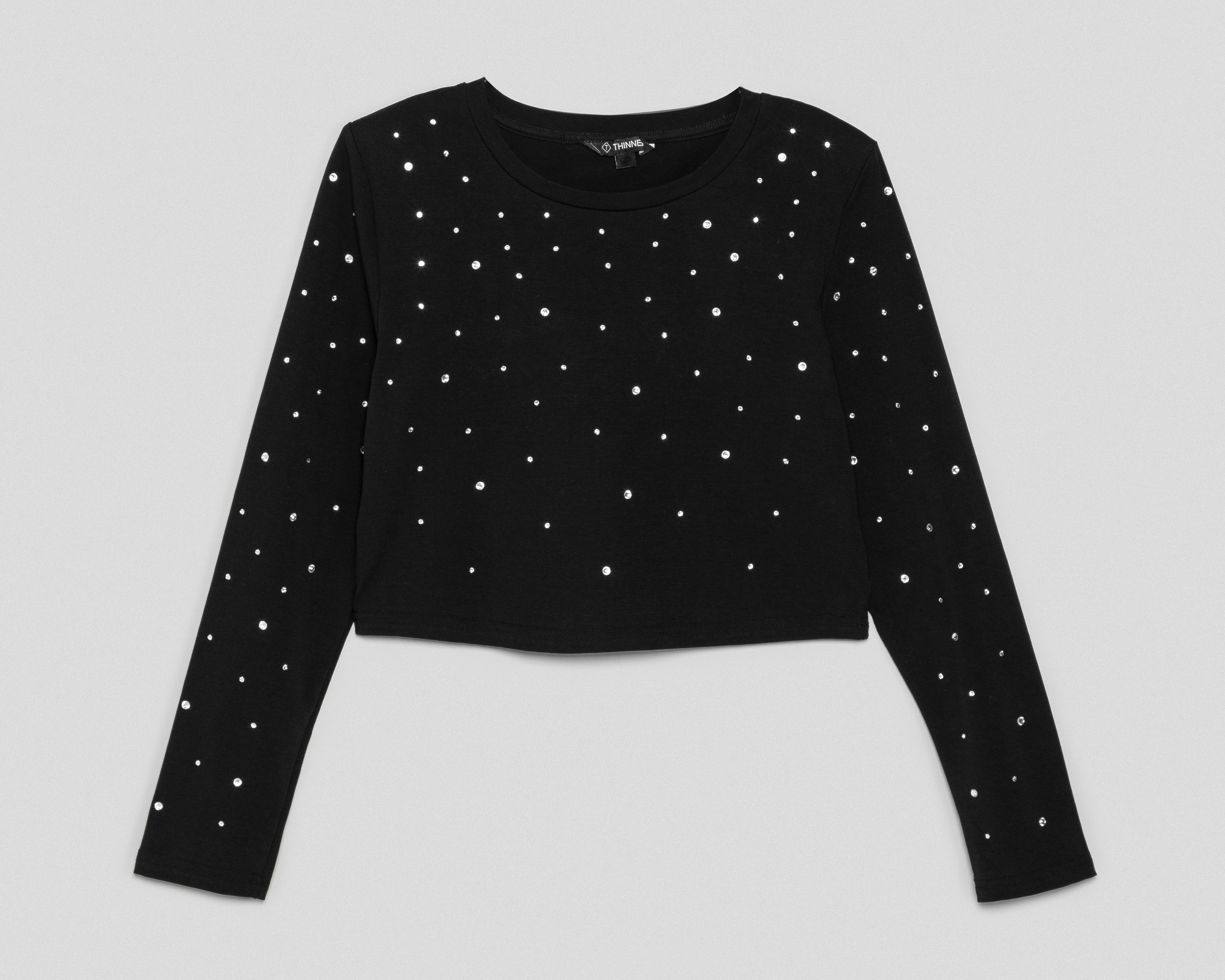 Foto 1 | Playera Thinner con Piedras Juvenil