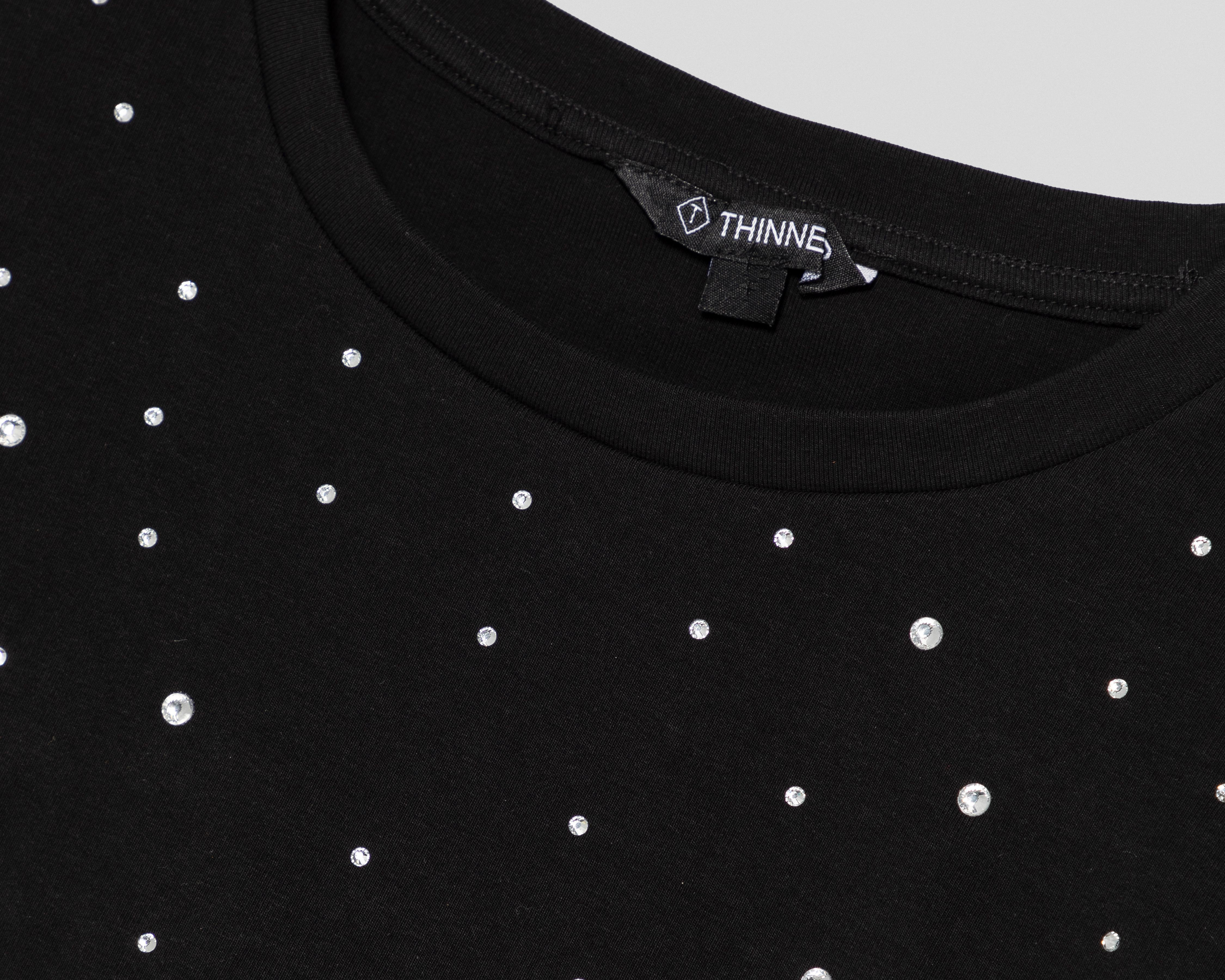 Foto 4 pulgar | Playera Thinner con Piedras Juvenil