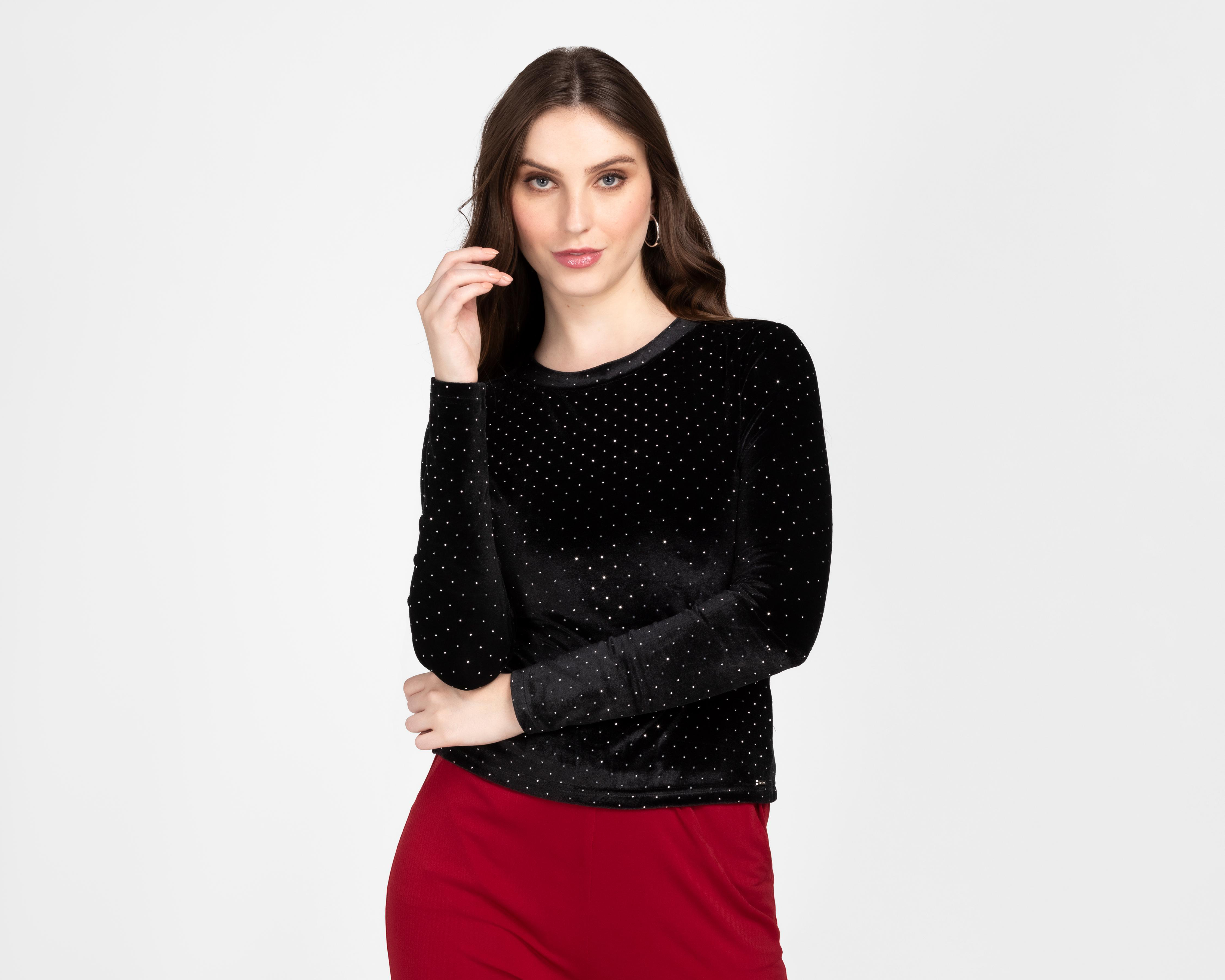 Foto 2 pulgar | Blusa Bebe Manga Larga para Mujer