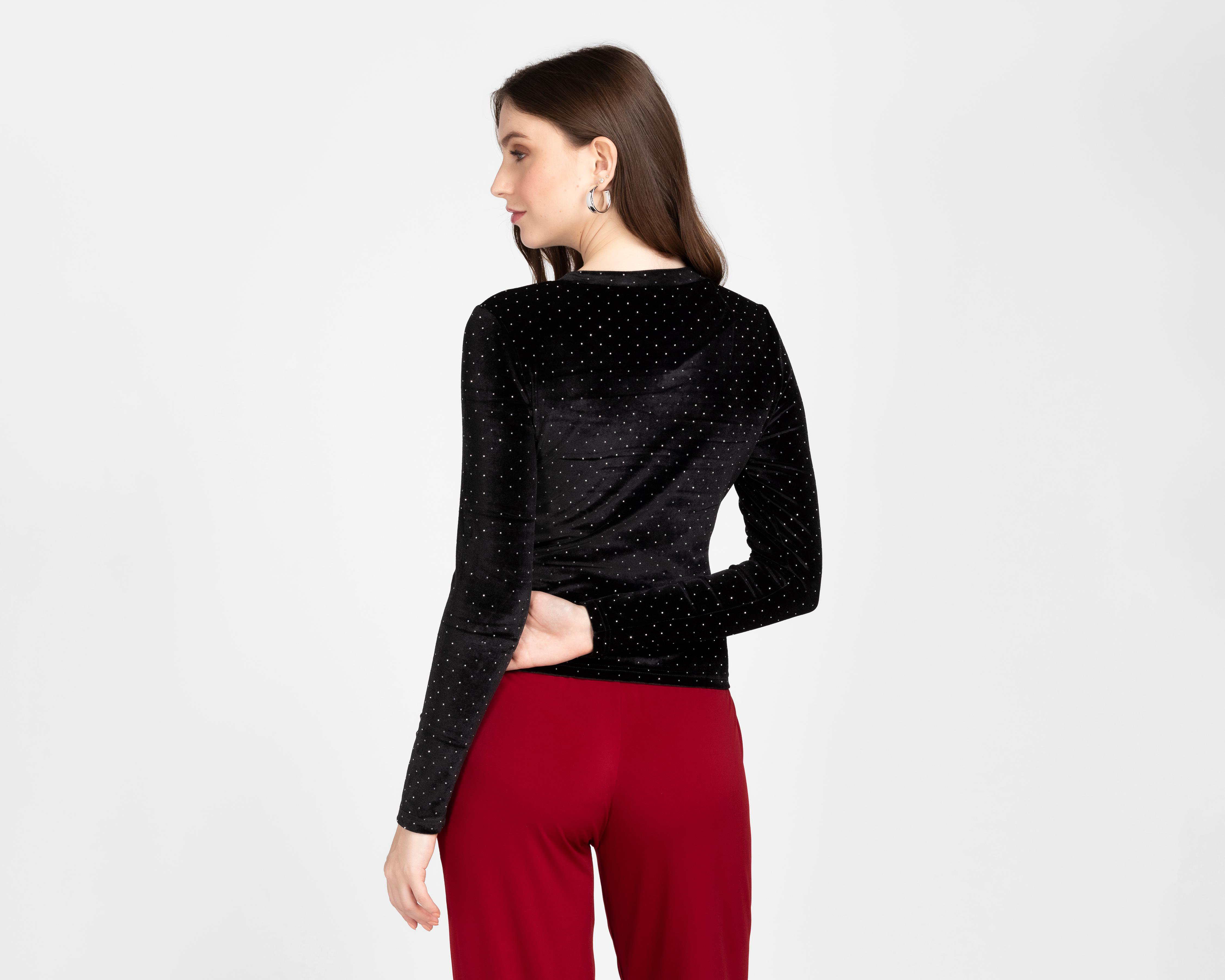 Foto 4 pulgar | Blusa Bebe Manga Larga para Mujer