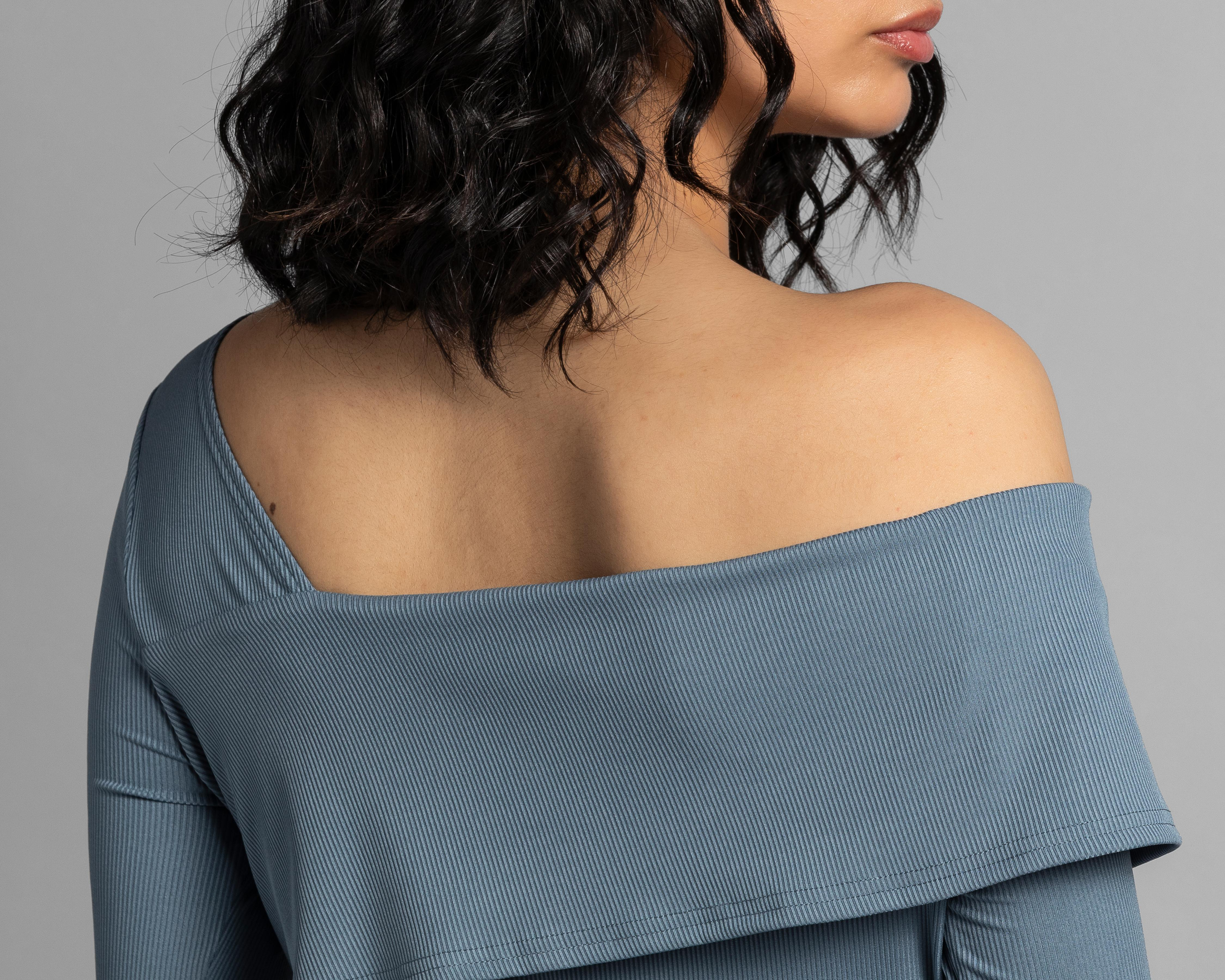 Foto 5 | Blusa Thinner Manga Larga con Holán